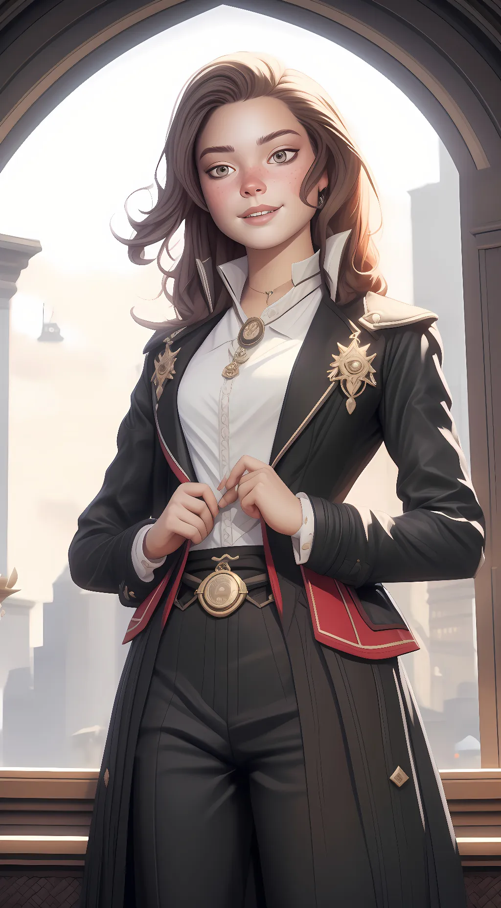 ai character: Rose Afton  background