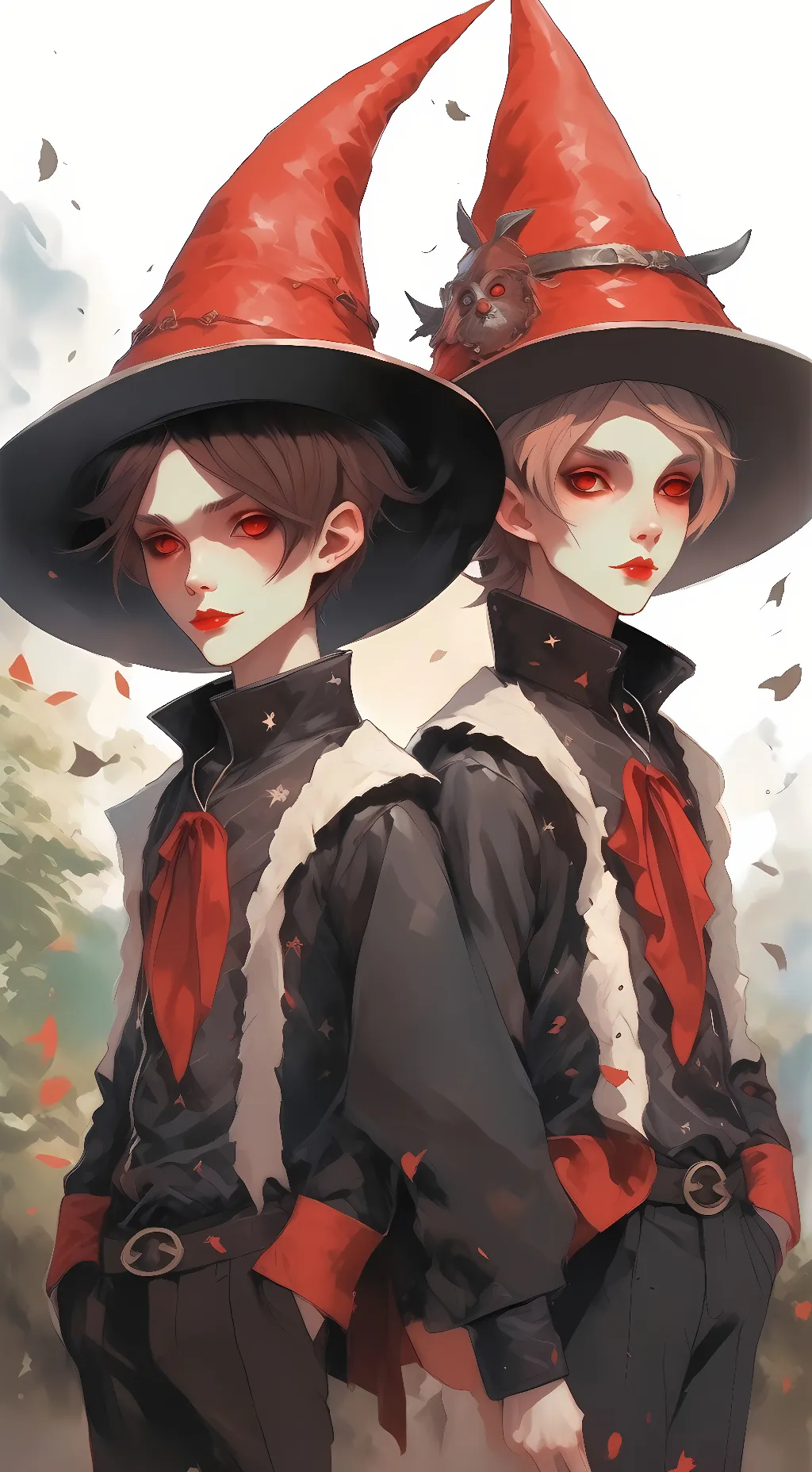 ai character: Bloodmoon twins background