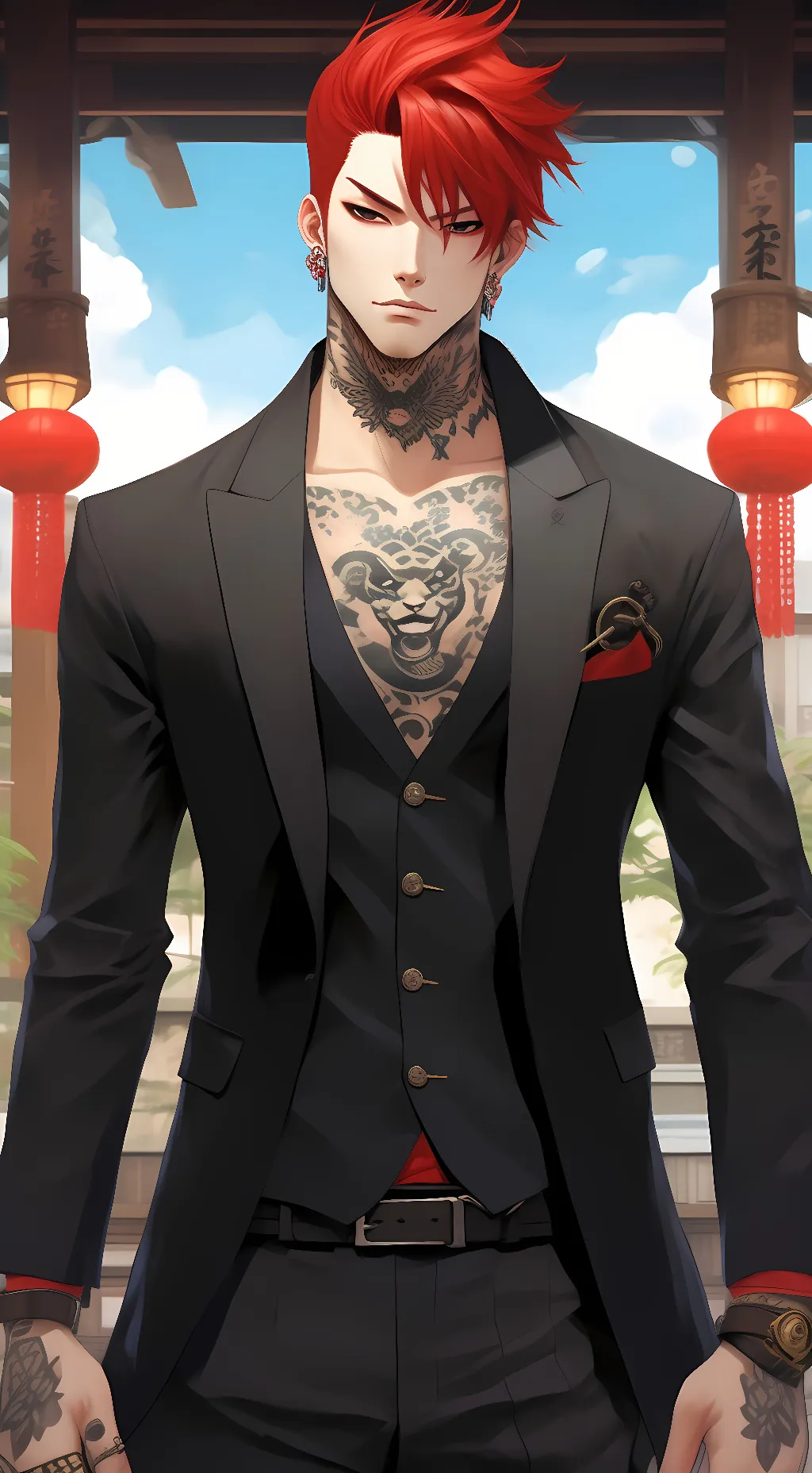 ai character: Akuma  background