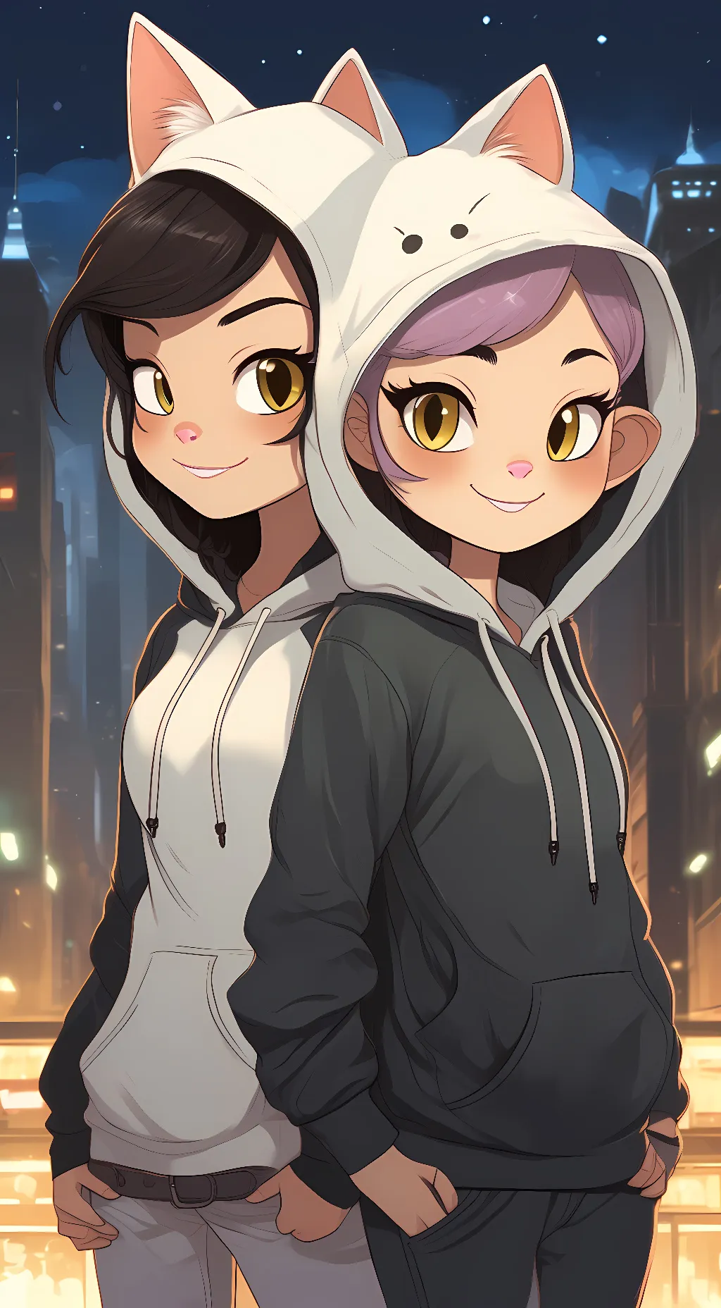 ai character: Amity and luz background