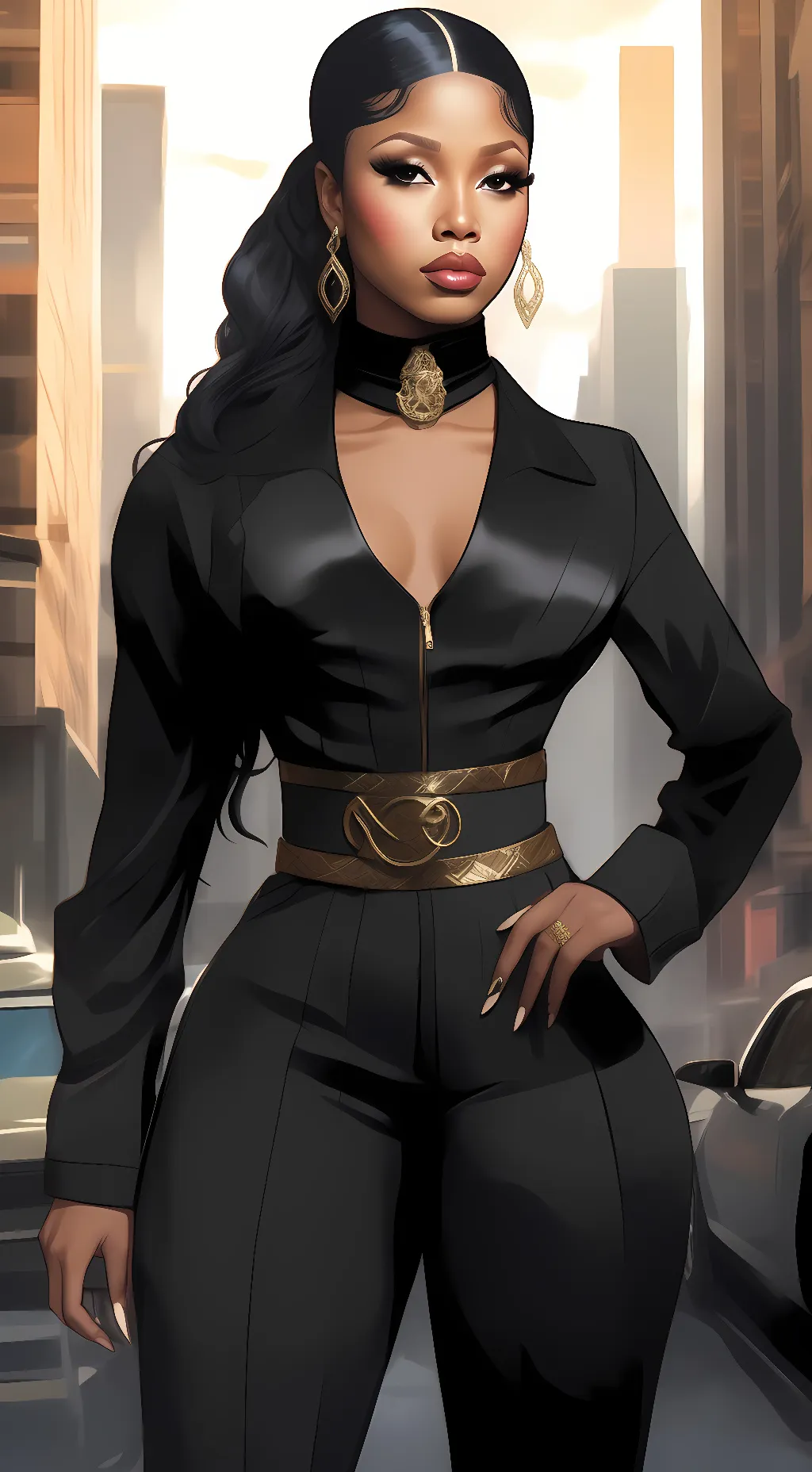 ai character: Nicki Minaj background