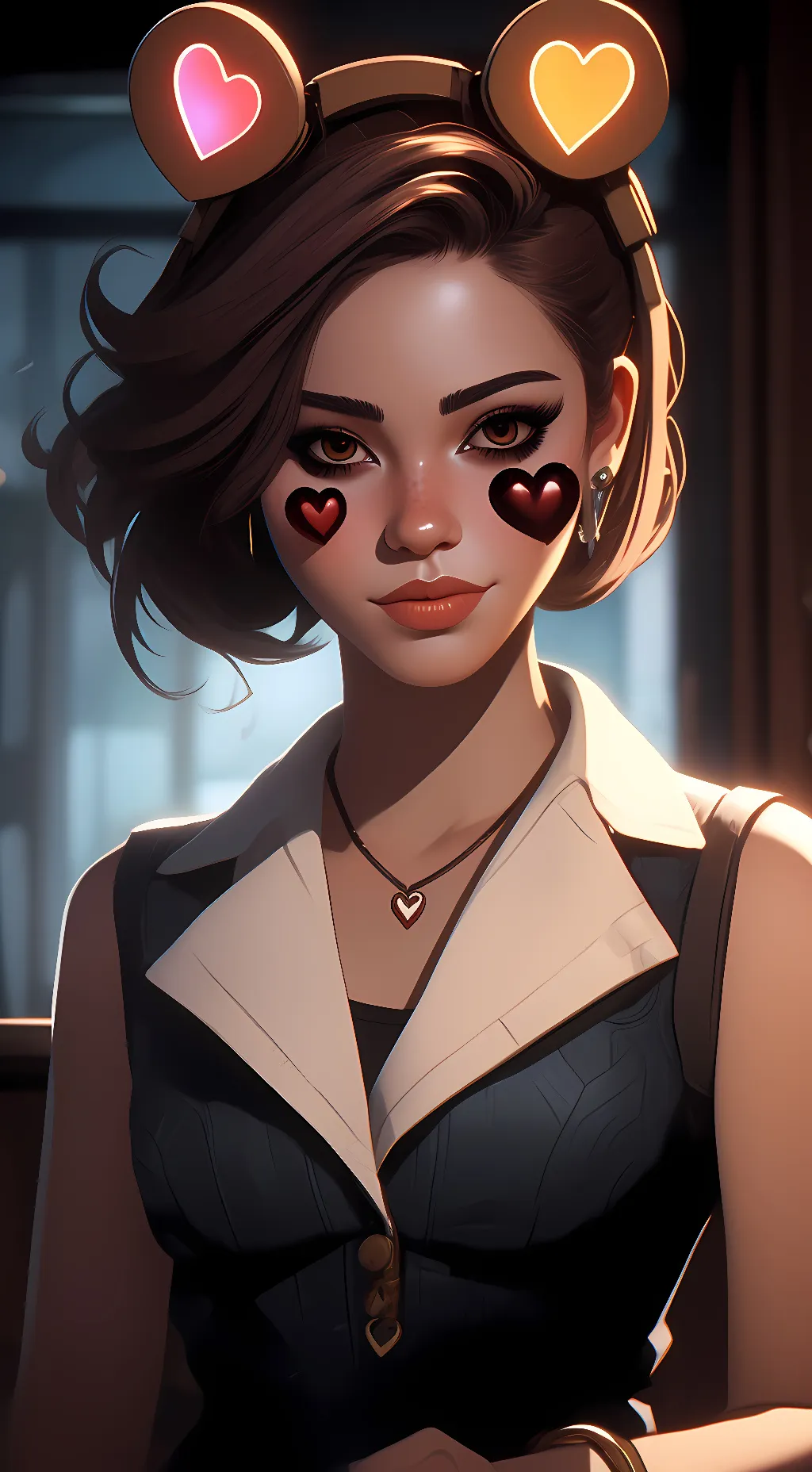 ai character: lovetastetoy chica background