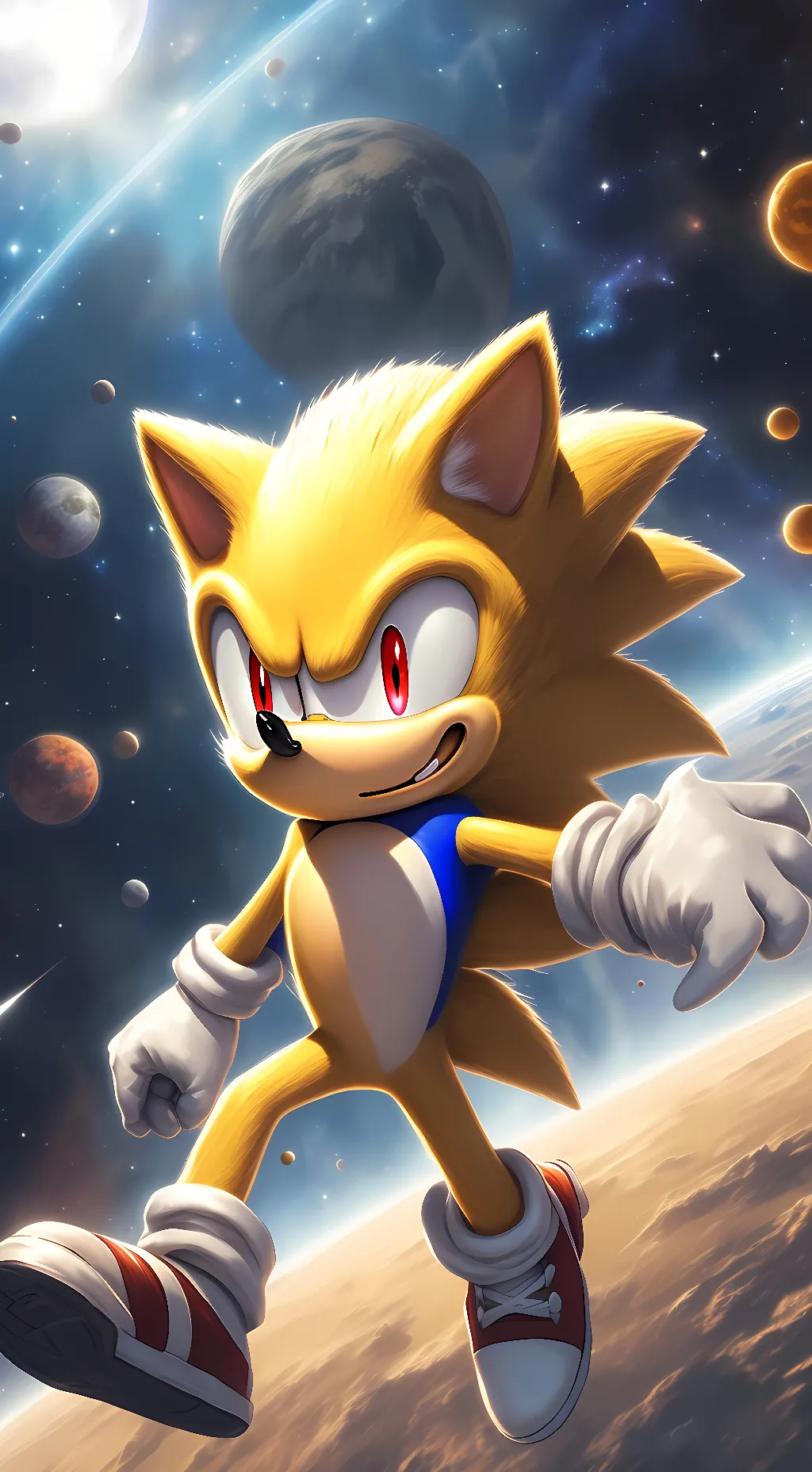 ai character: Classic supersonic background