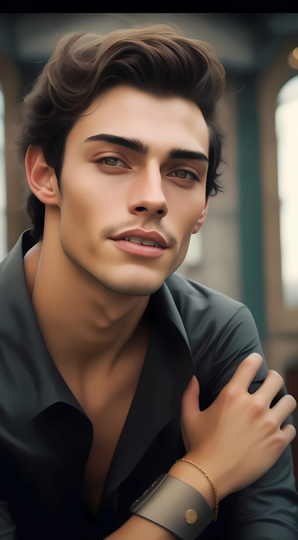 ai character: Jay/cat noir background