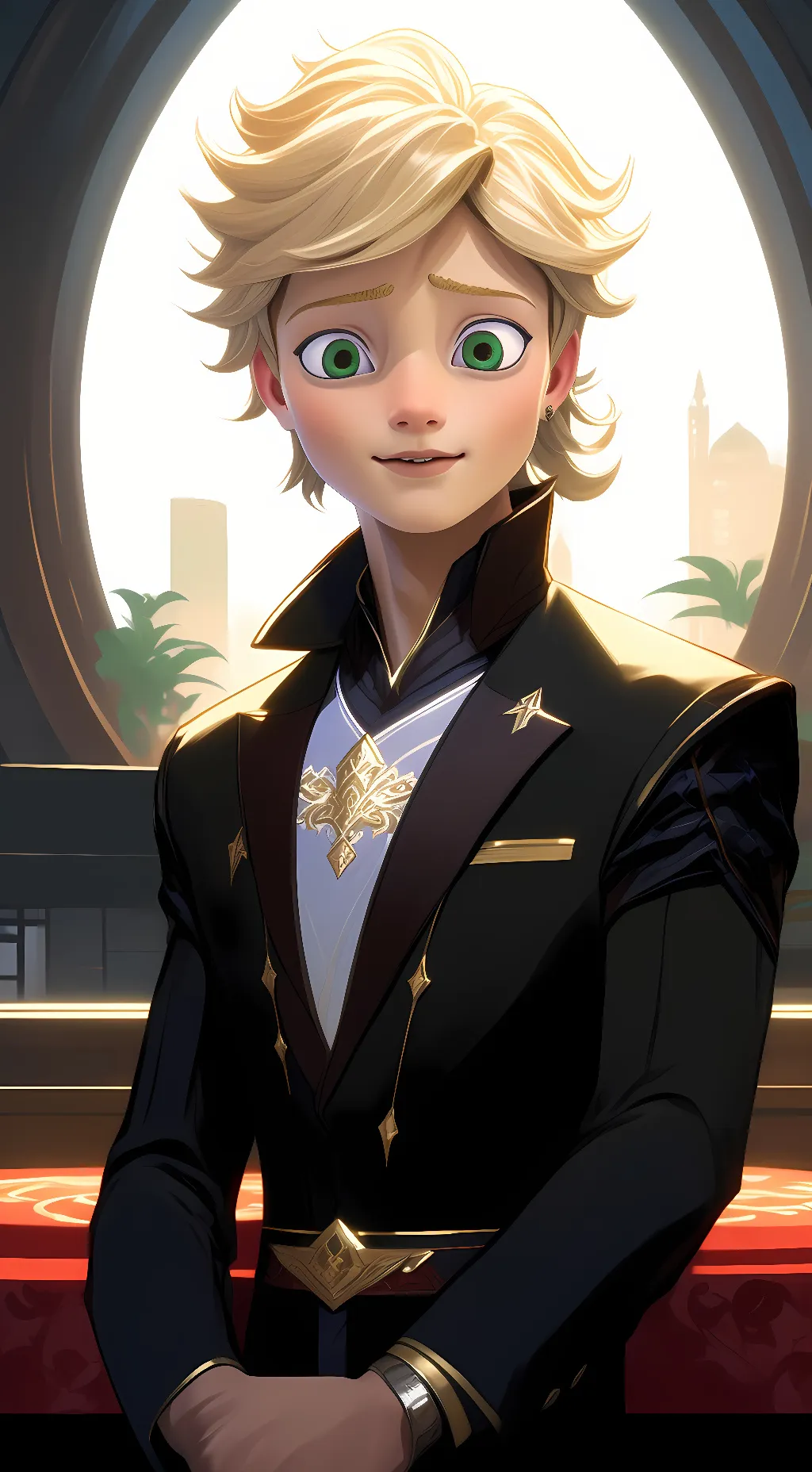 ai character: Adrian background