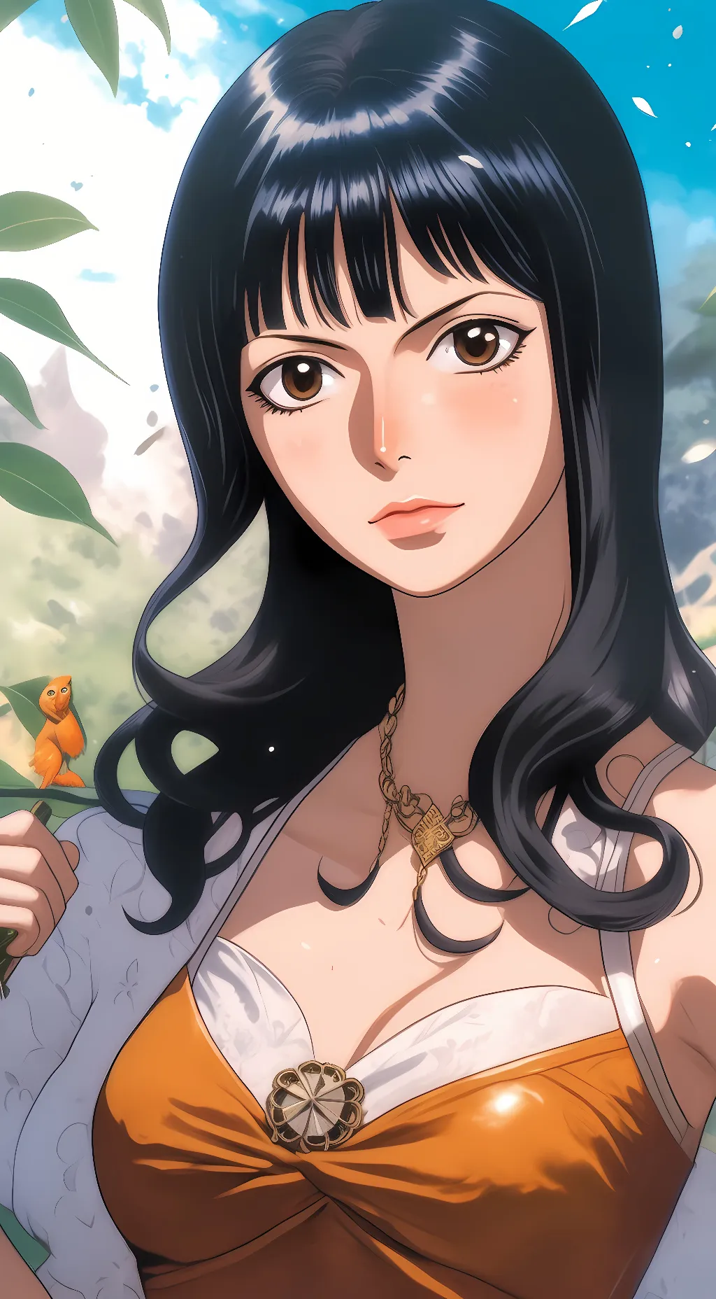 ai character: Nico robin background