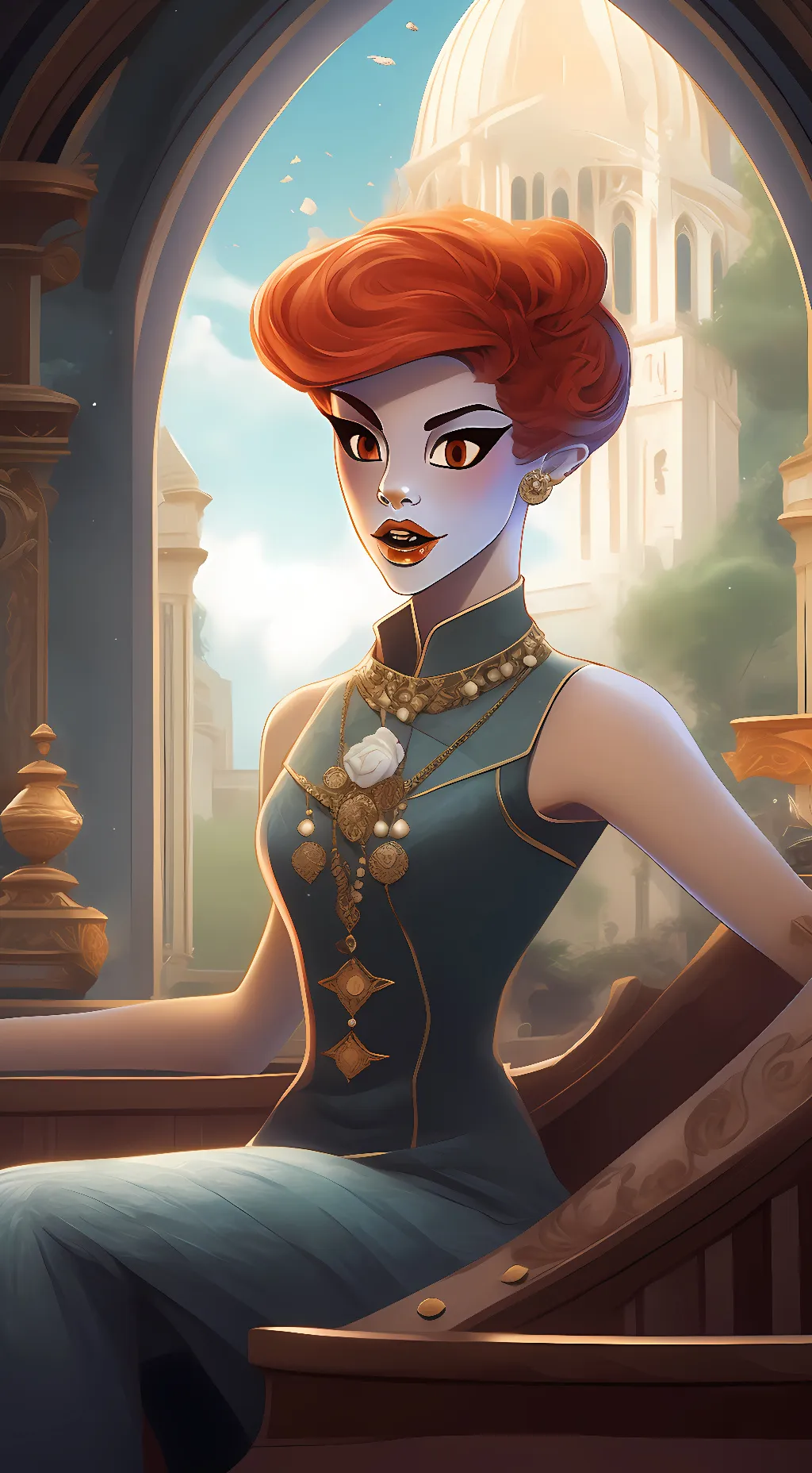 ai character: Amelia Moore background