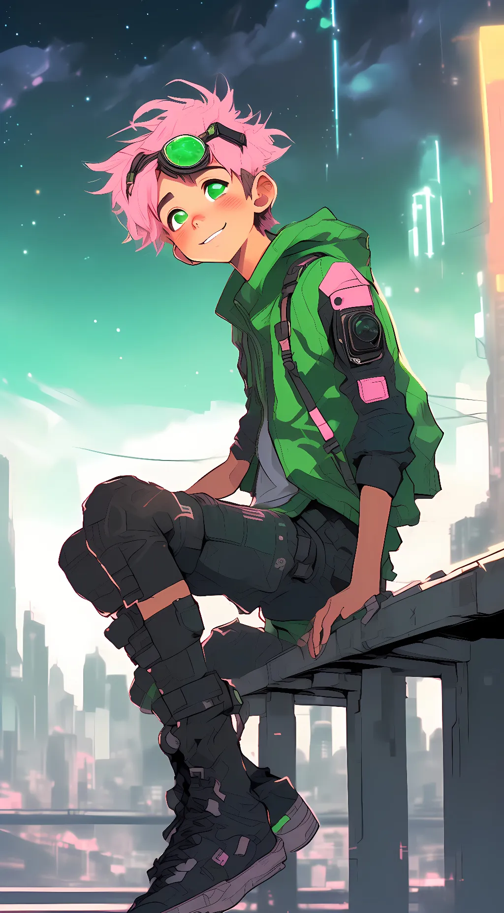 ai character: Kirby Walker background