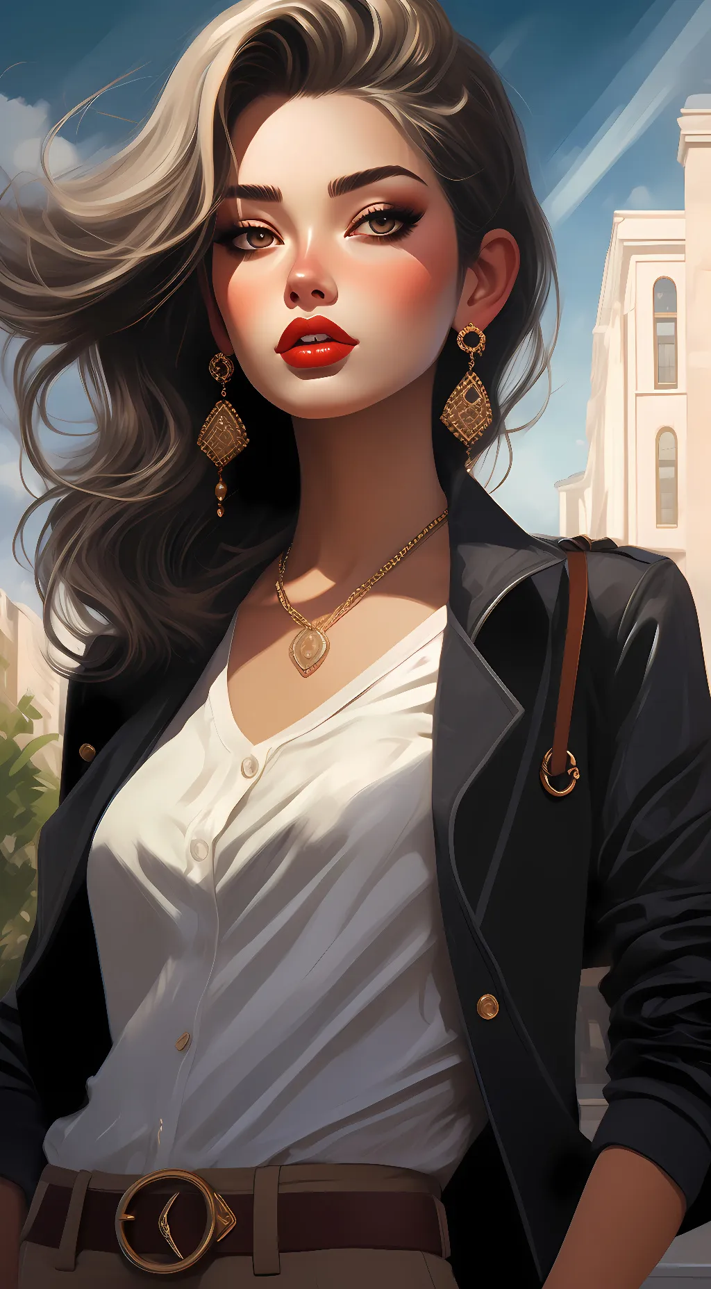 ai character: Sophia Carson background