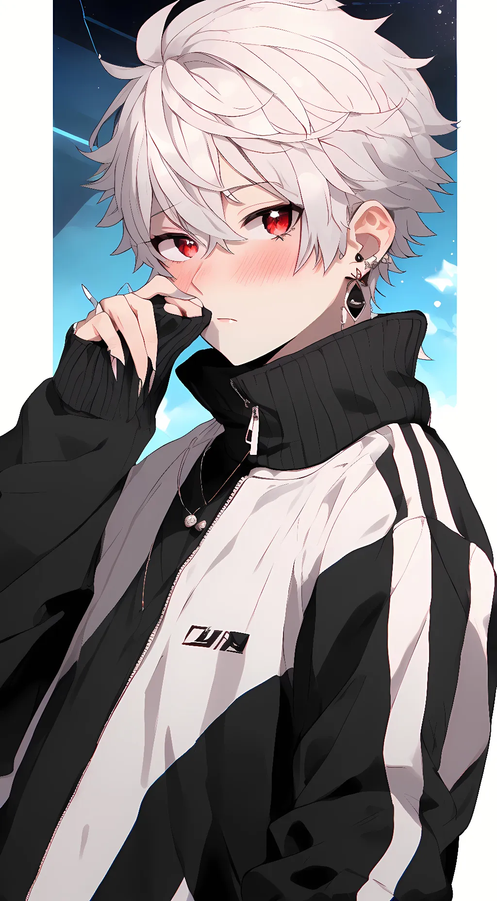 ai character: Caelus Black background