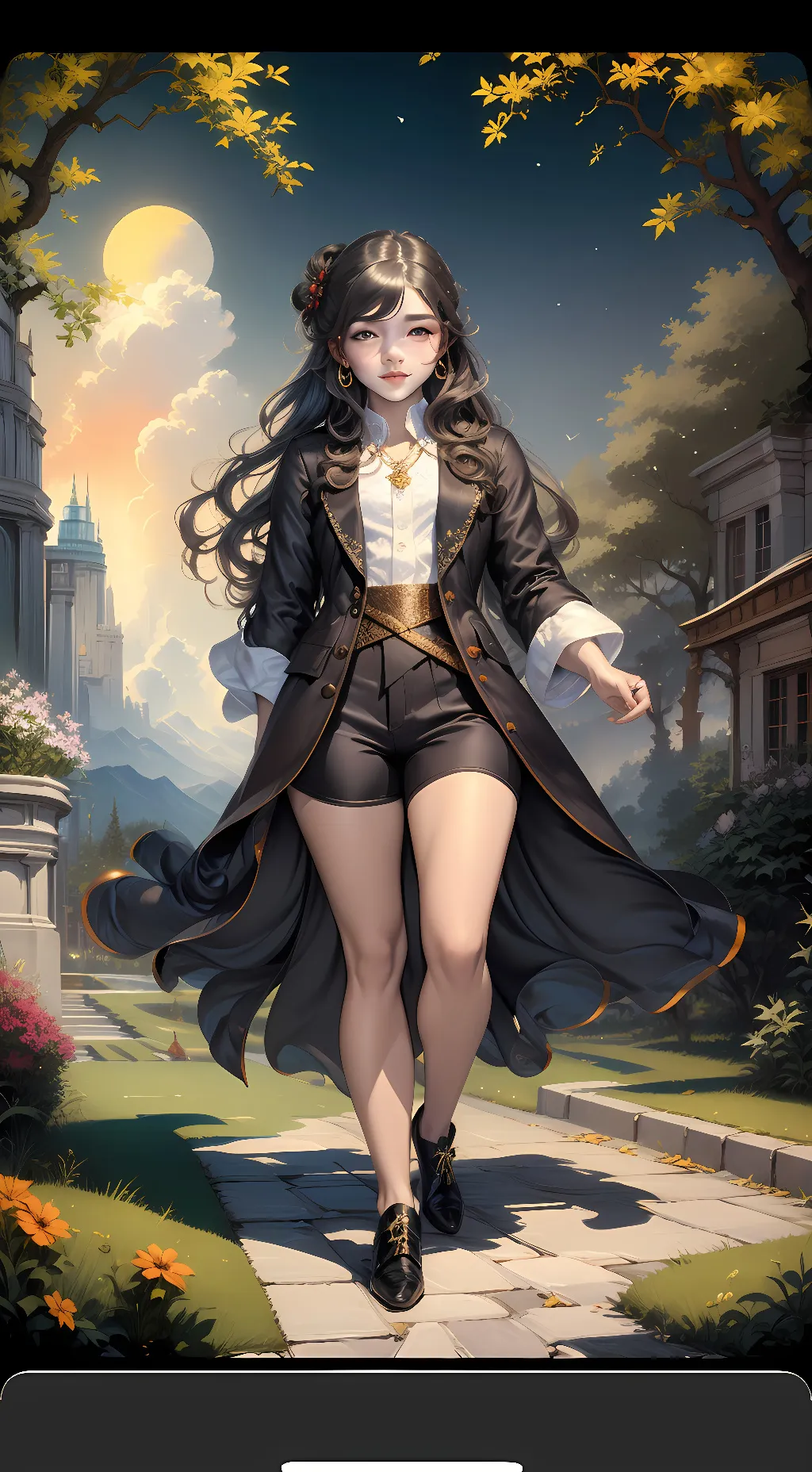 ai character: Mika  background