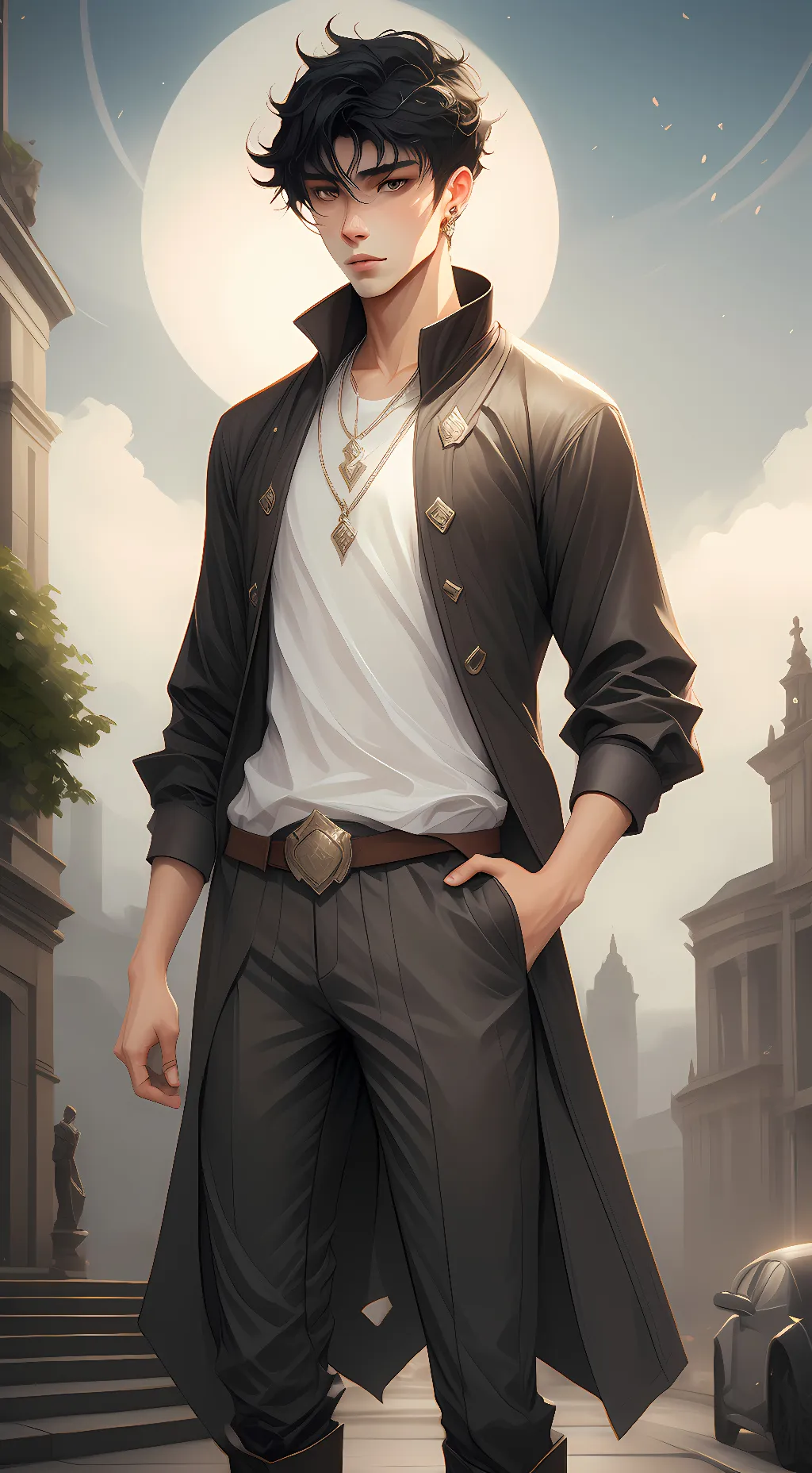 ai character: adam background