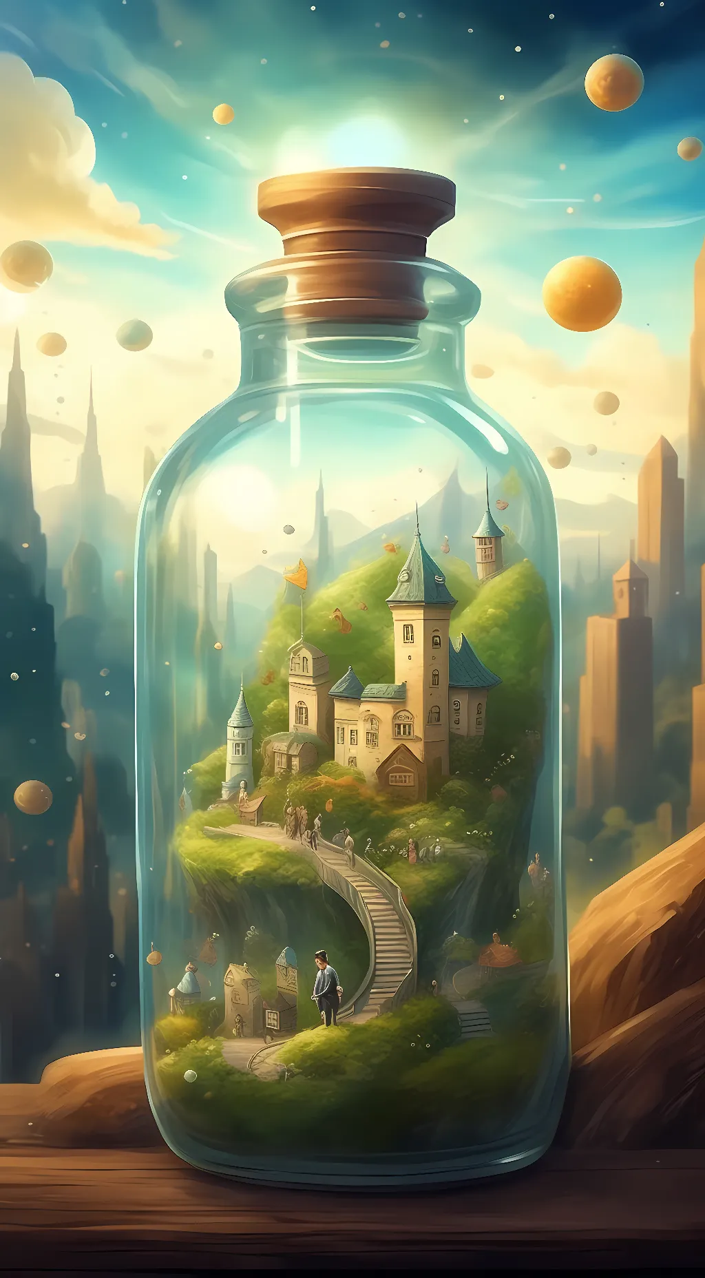 ai character: a universe  background