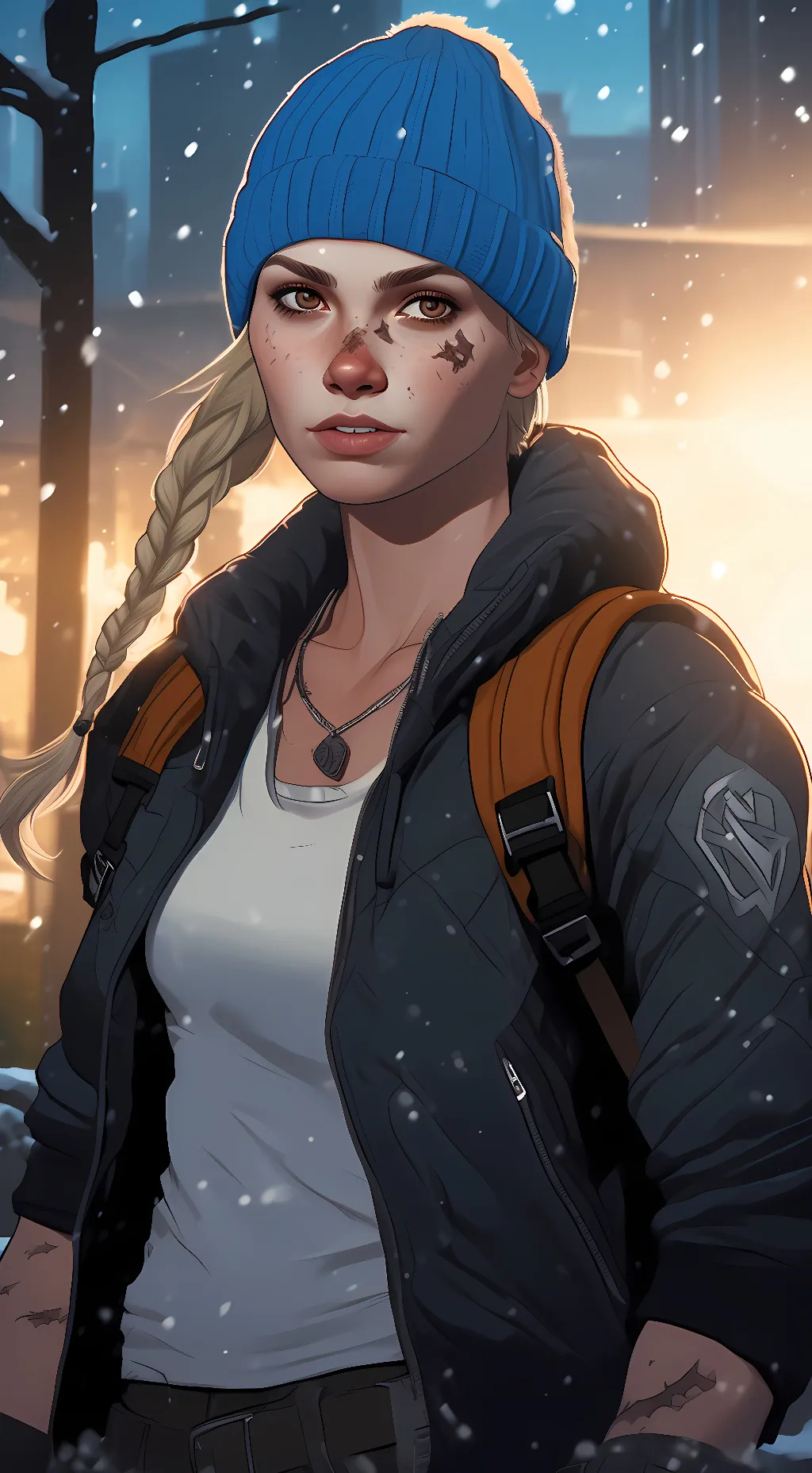 ai character: Abby Anderson  background