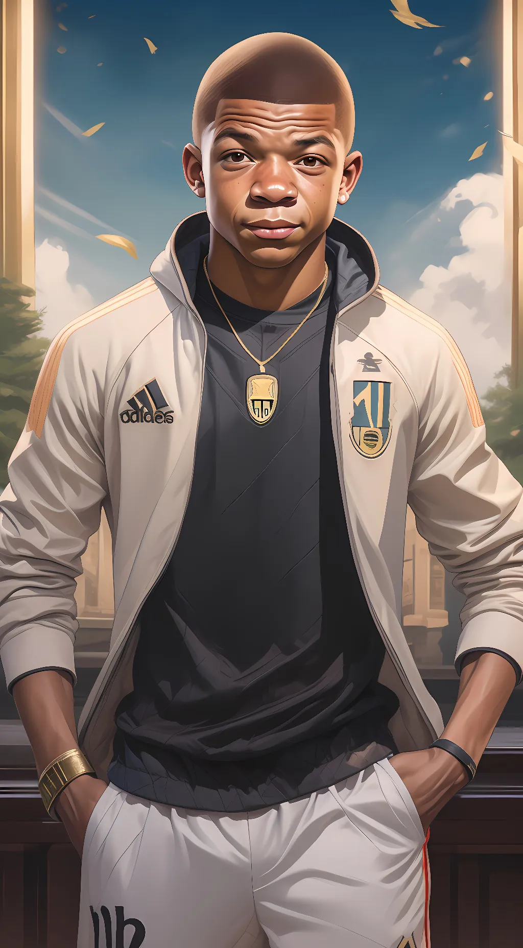 ai character: Mbappe background