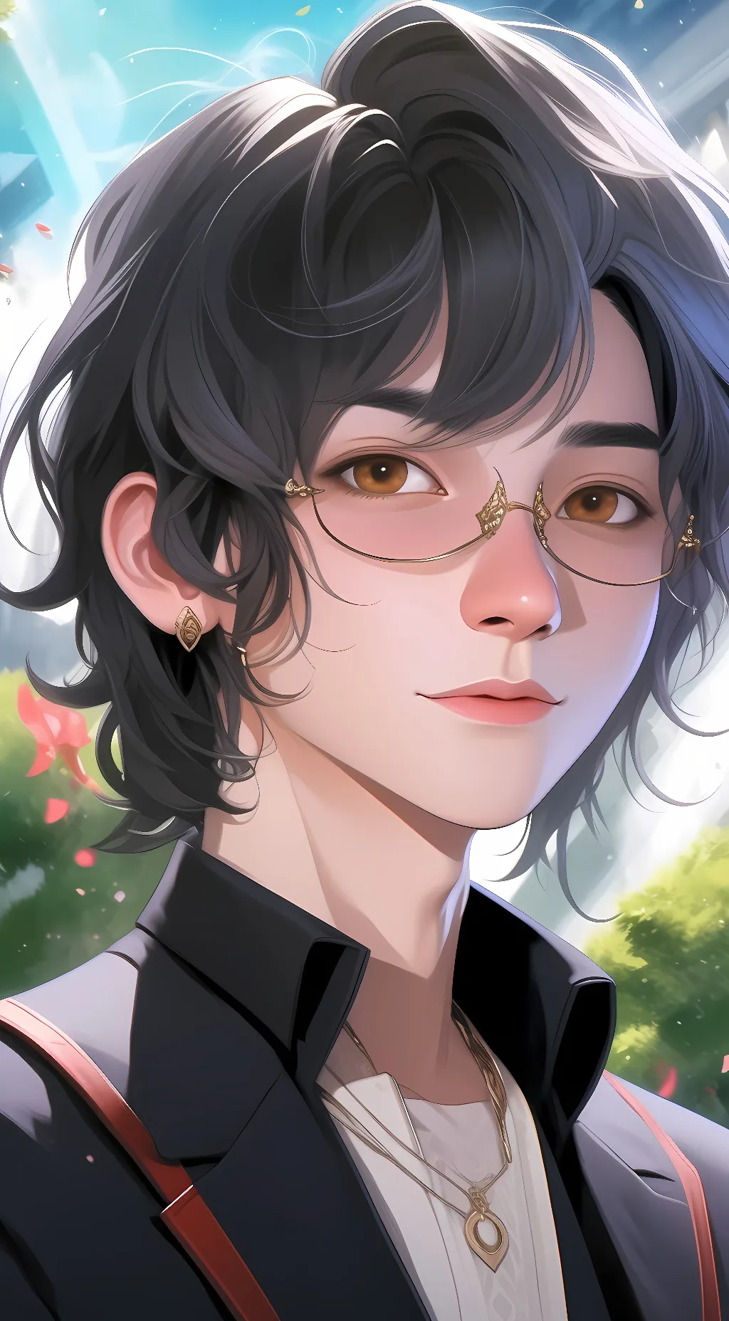 ai character: nerdycreator background