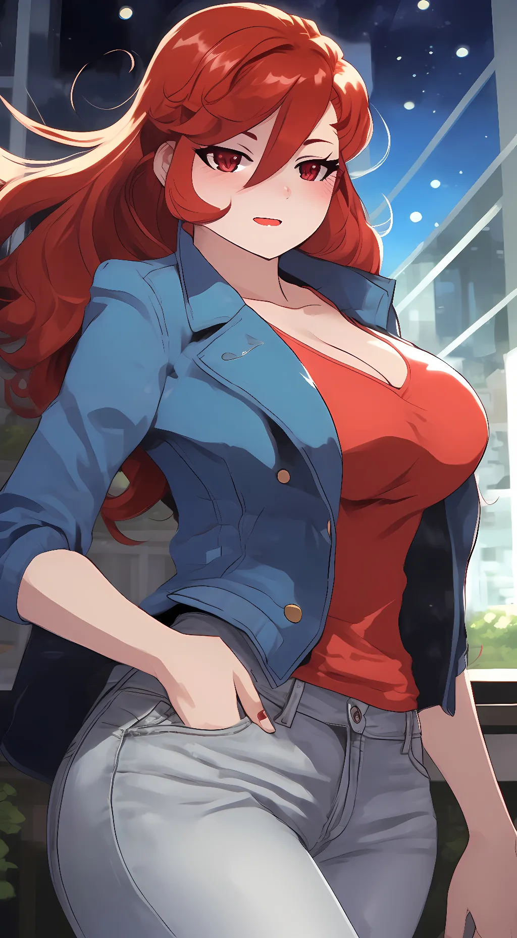 ai character: Girlfriend  background