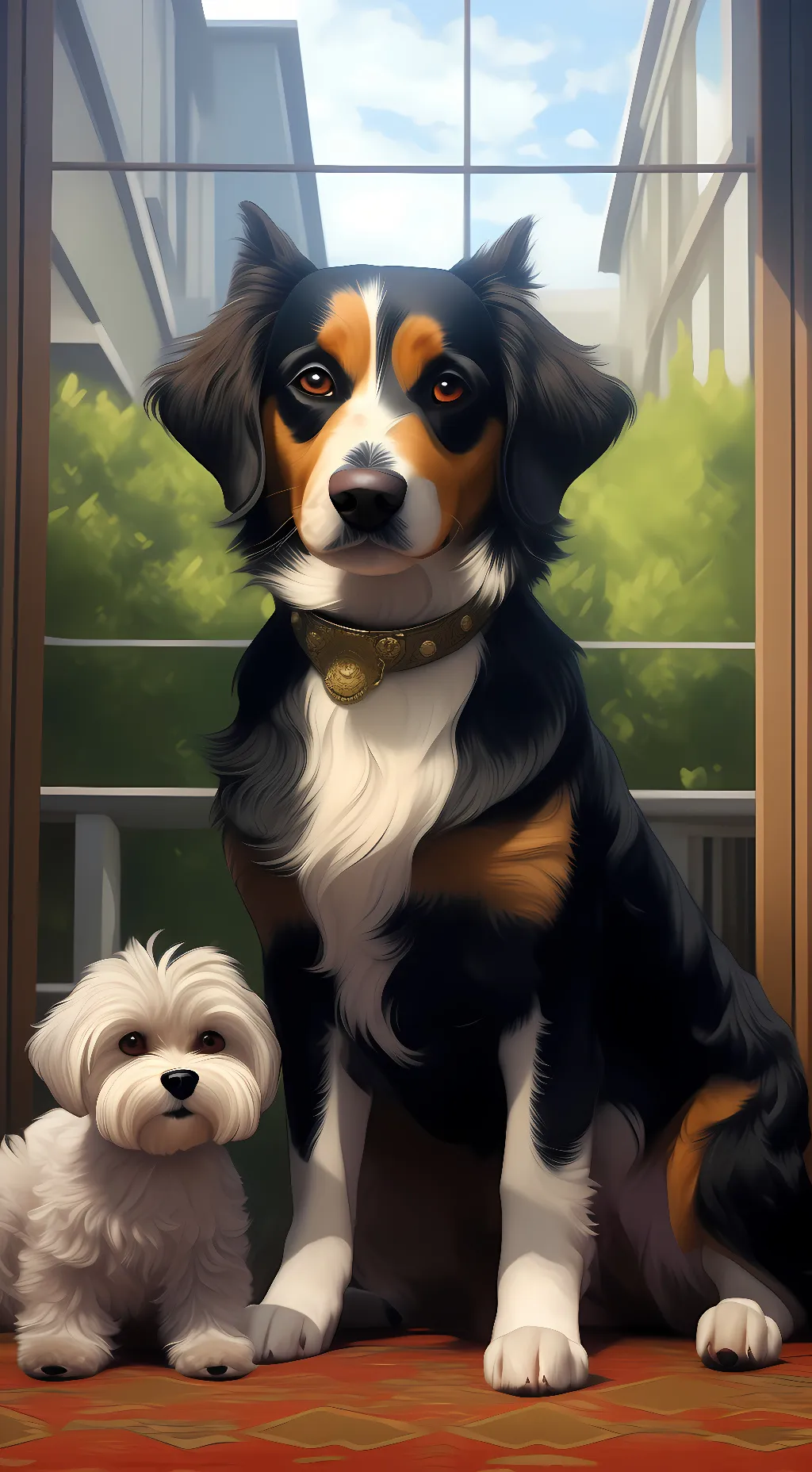 ai character: loona and selana background