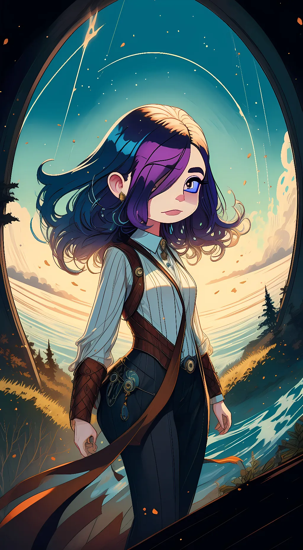 ai character: luna the fox background