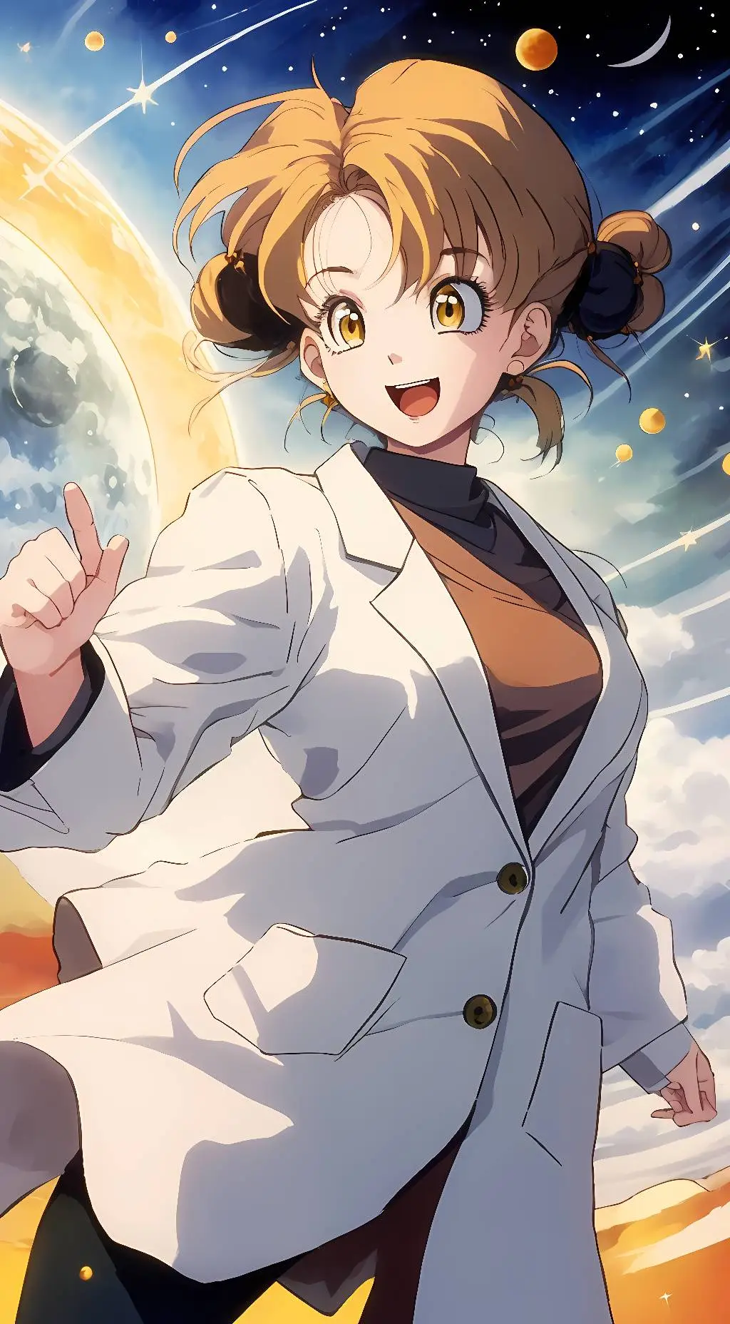 ai character: Saturn background