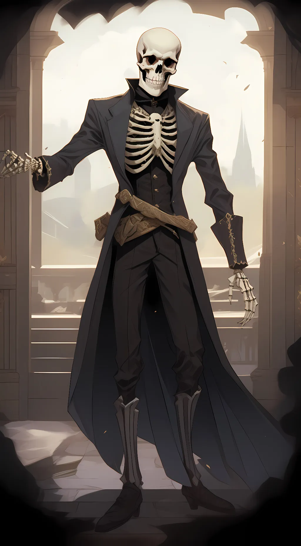 ai character: skele background