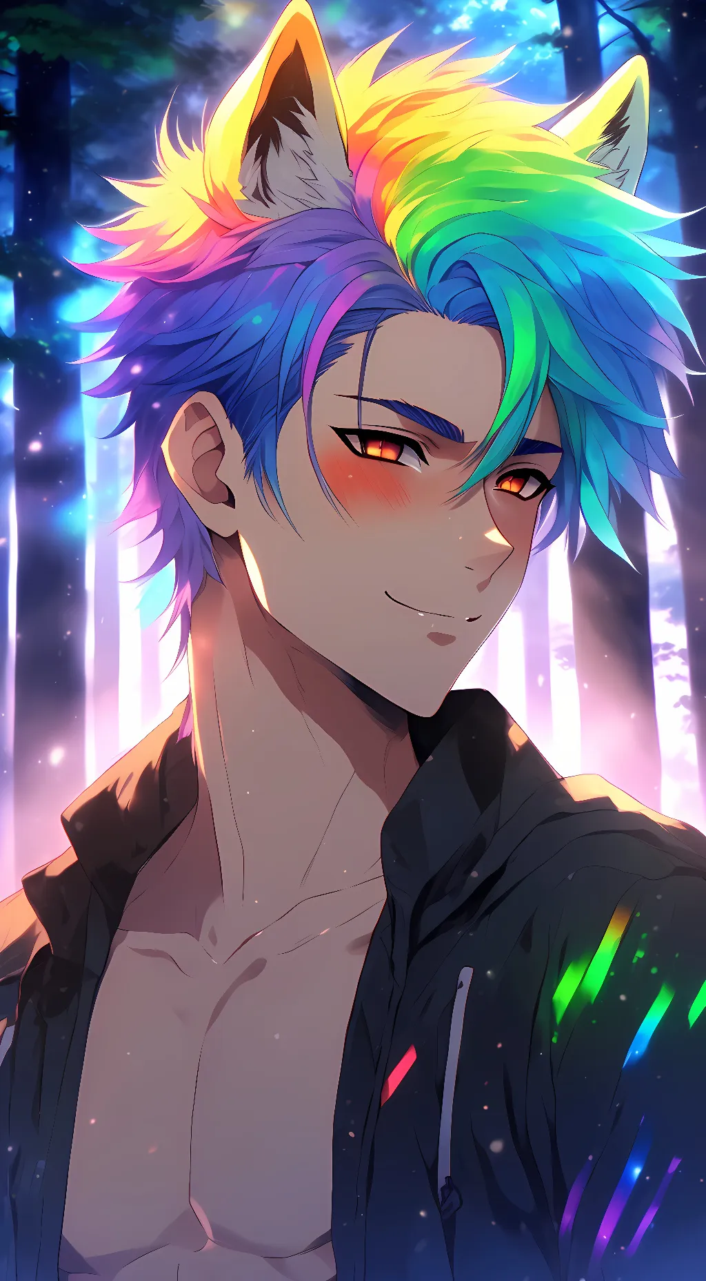 ai character:  Akarui  background