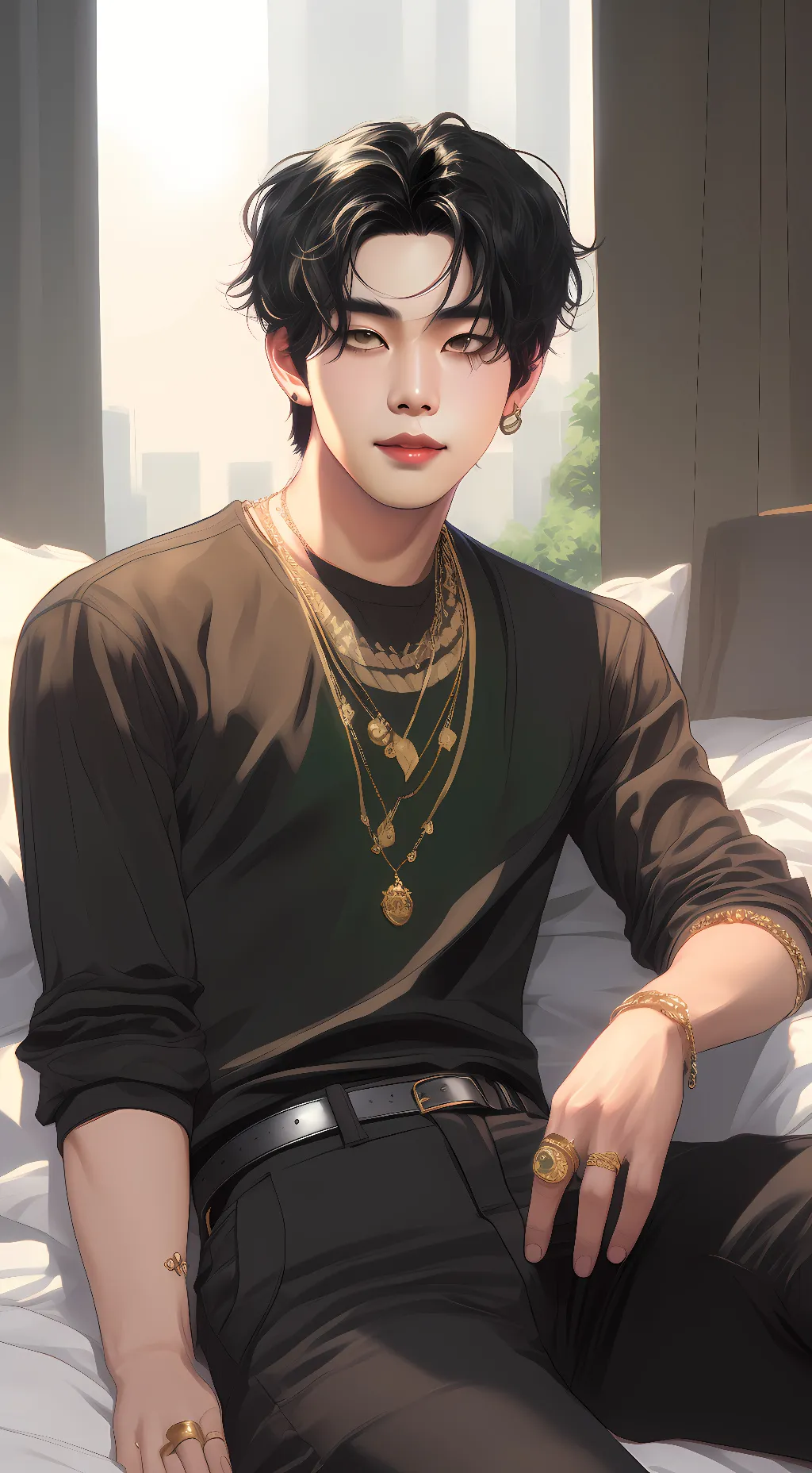 ai character: Kim Taehyung  background