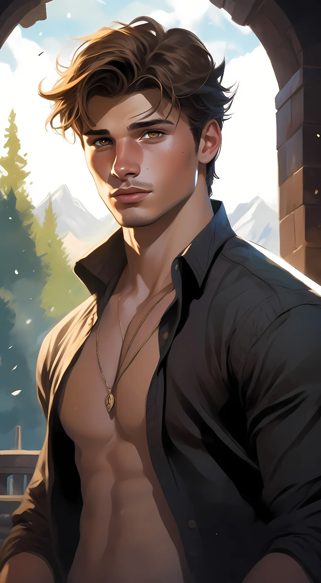 ai character: Archie  background