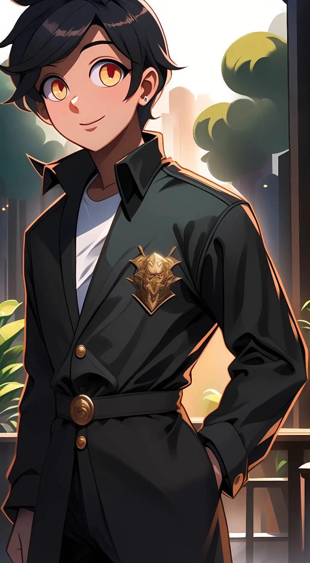 ai character: lunar~ background