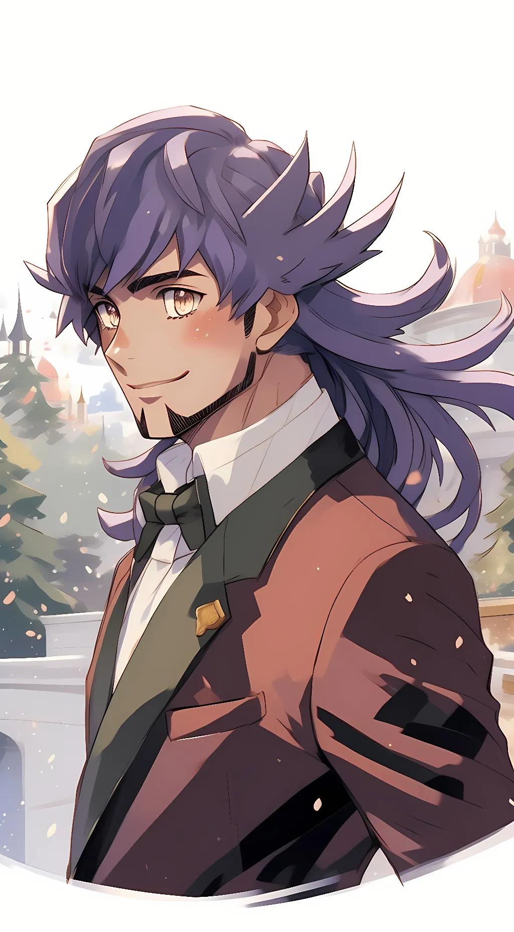 ai character: Leon  background