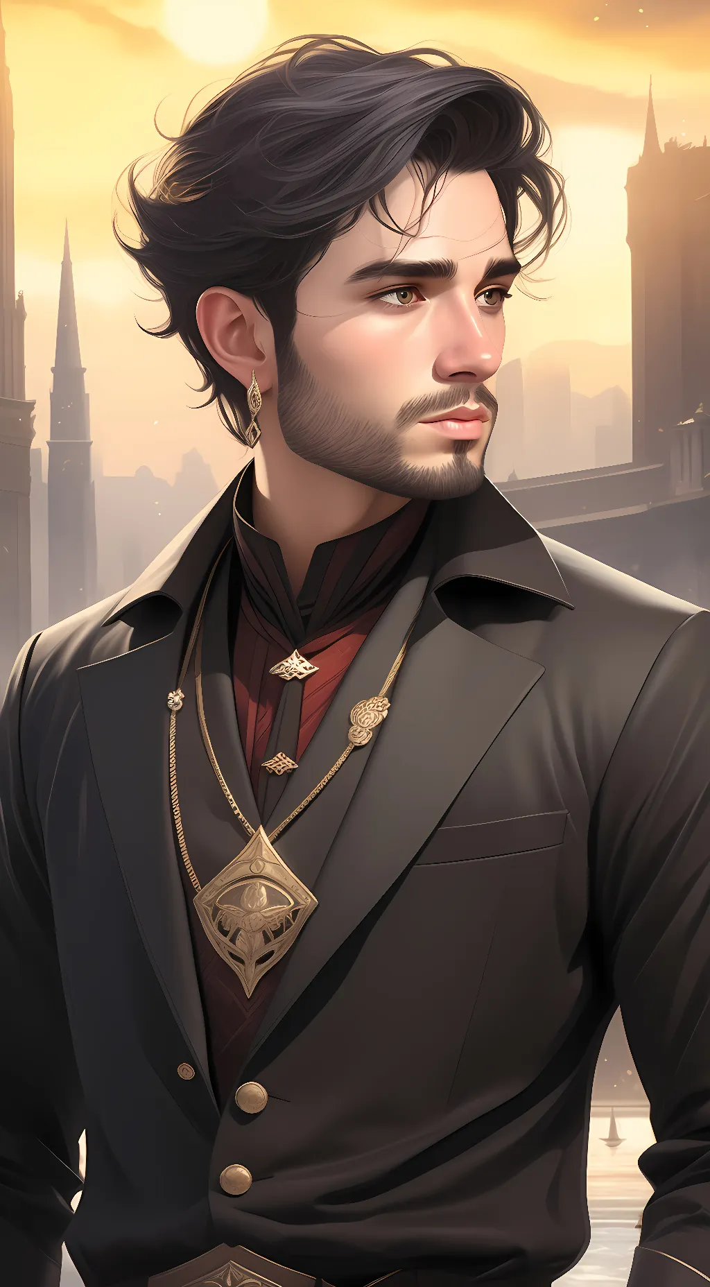 ai character: Gabriel Newman background