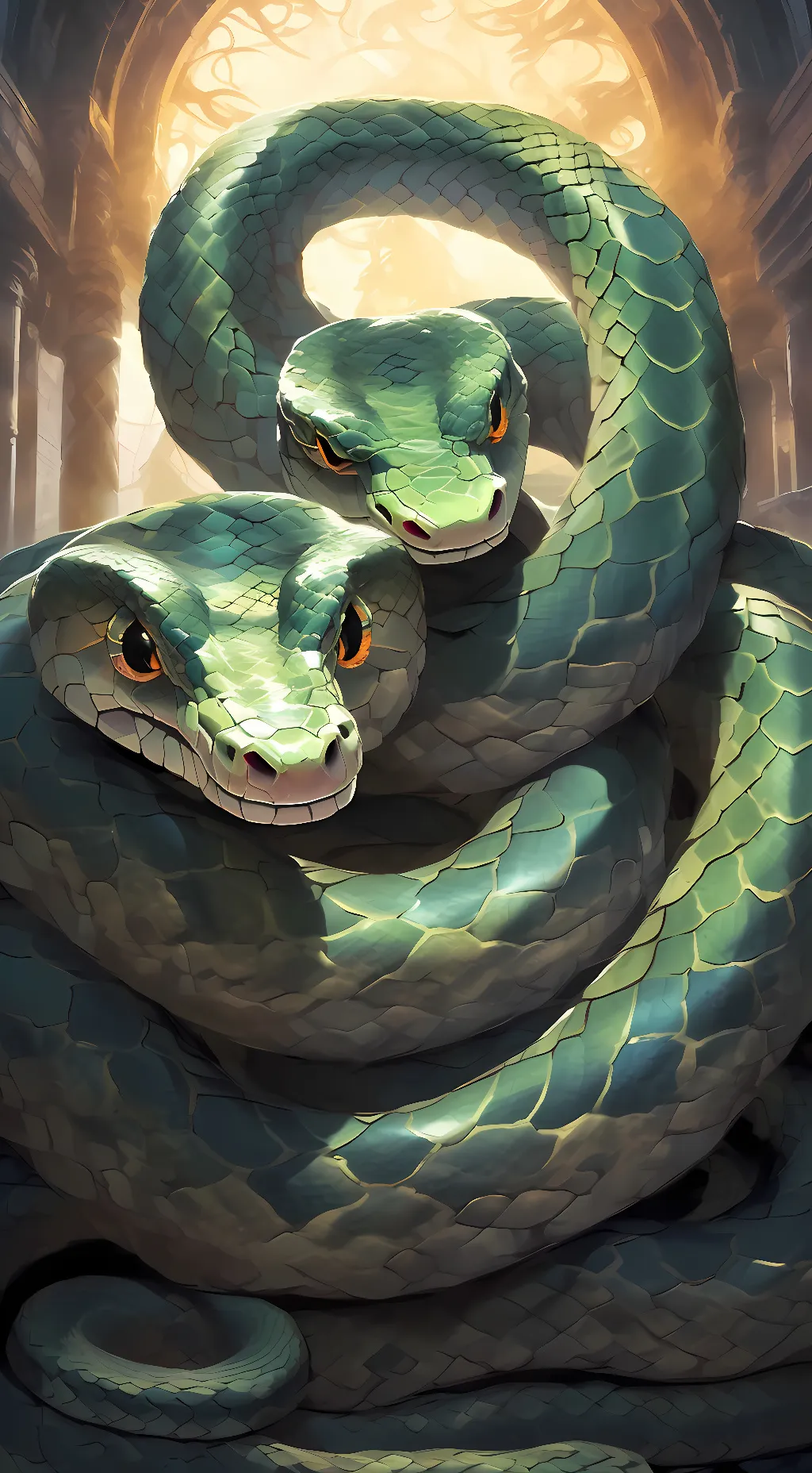 ai character: Snakes background