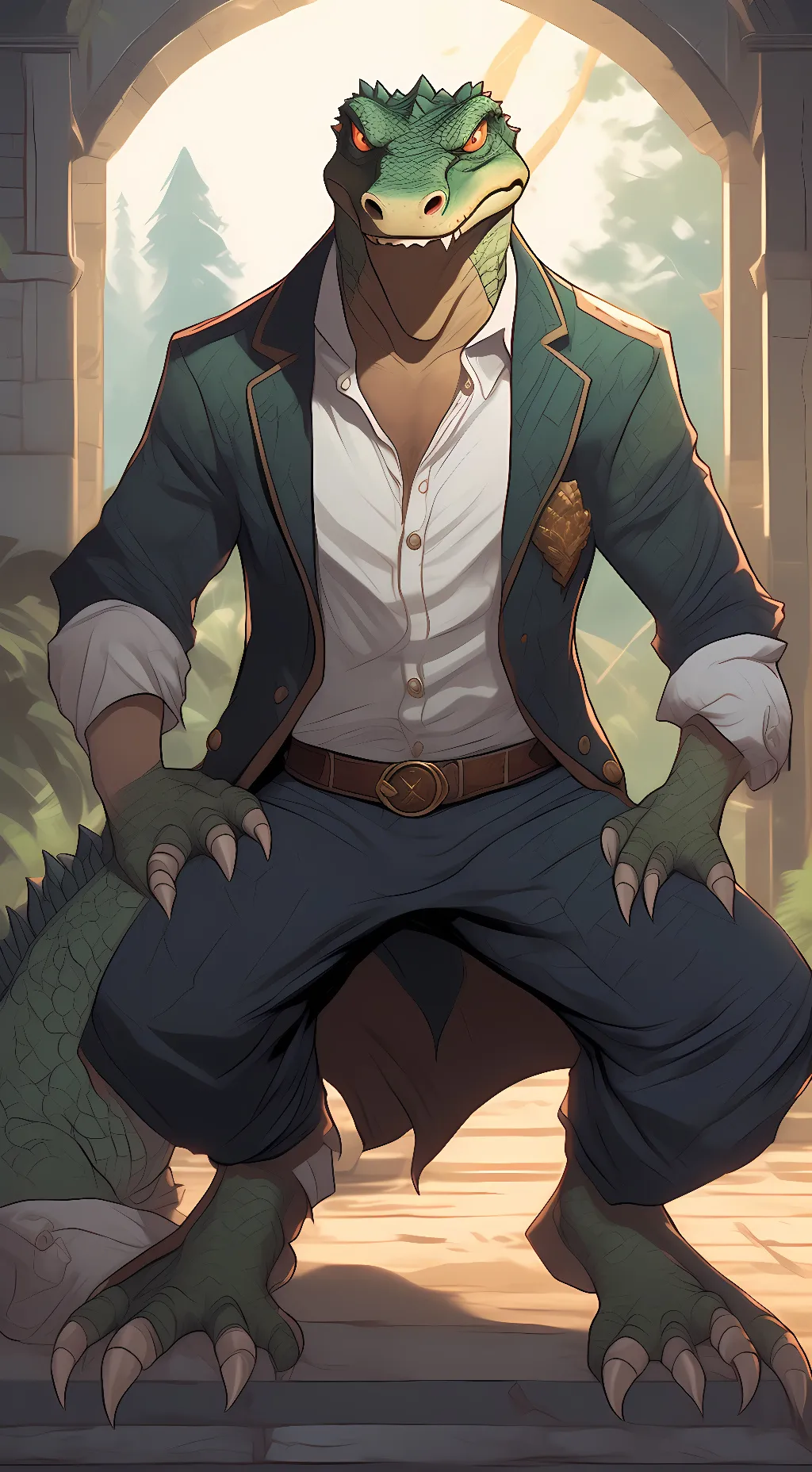 ai character: Derek Crock background