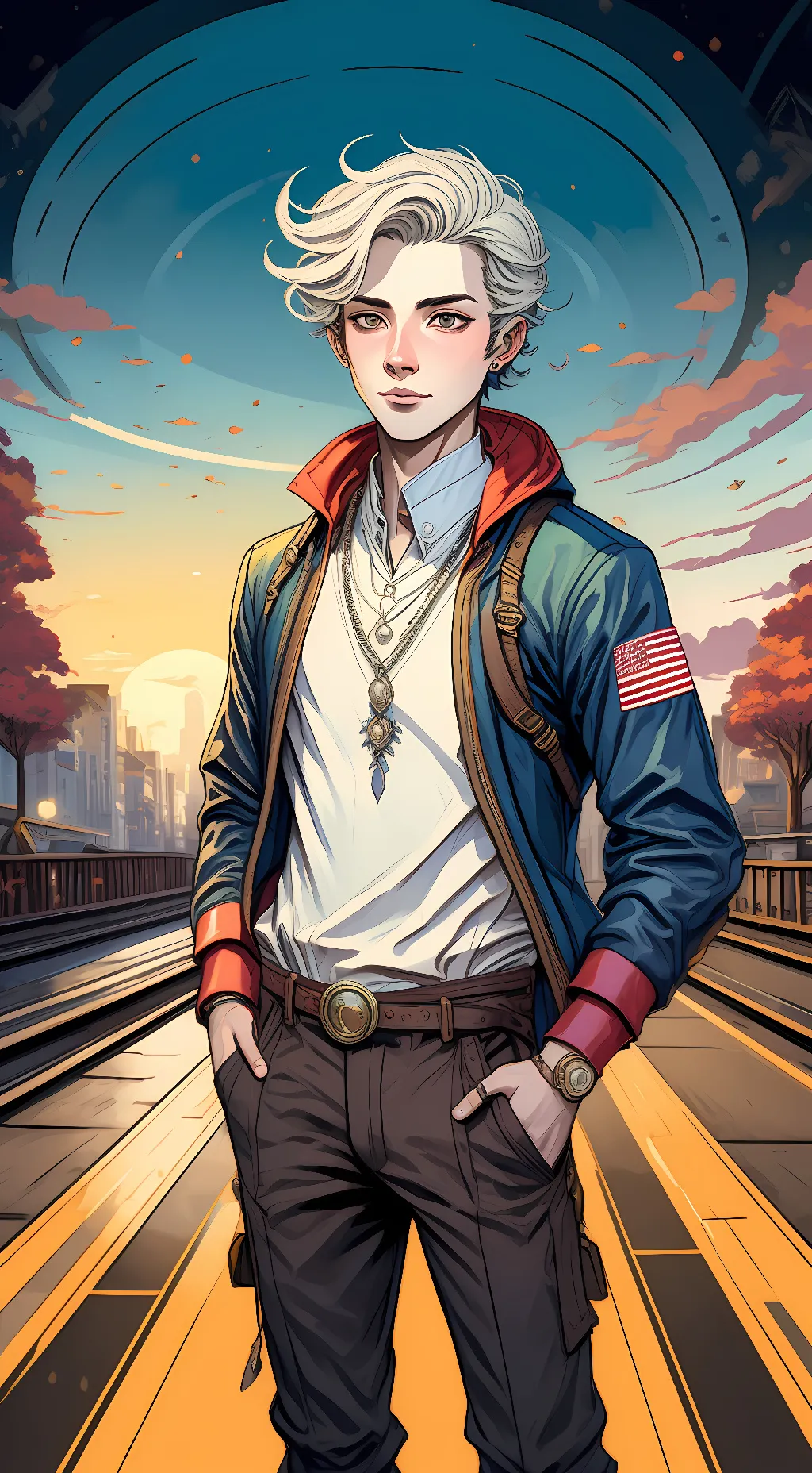 ai character: Cat noir background