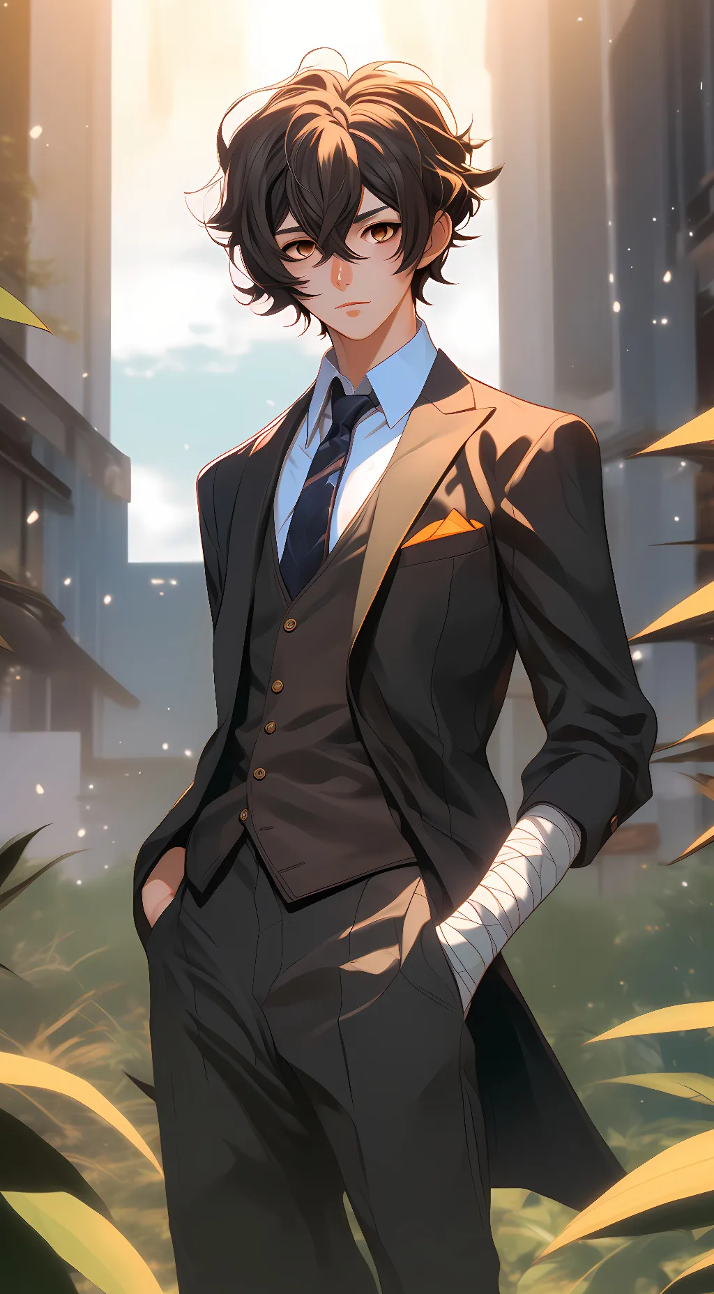 ai character: Osamu Dazai background