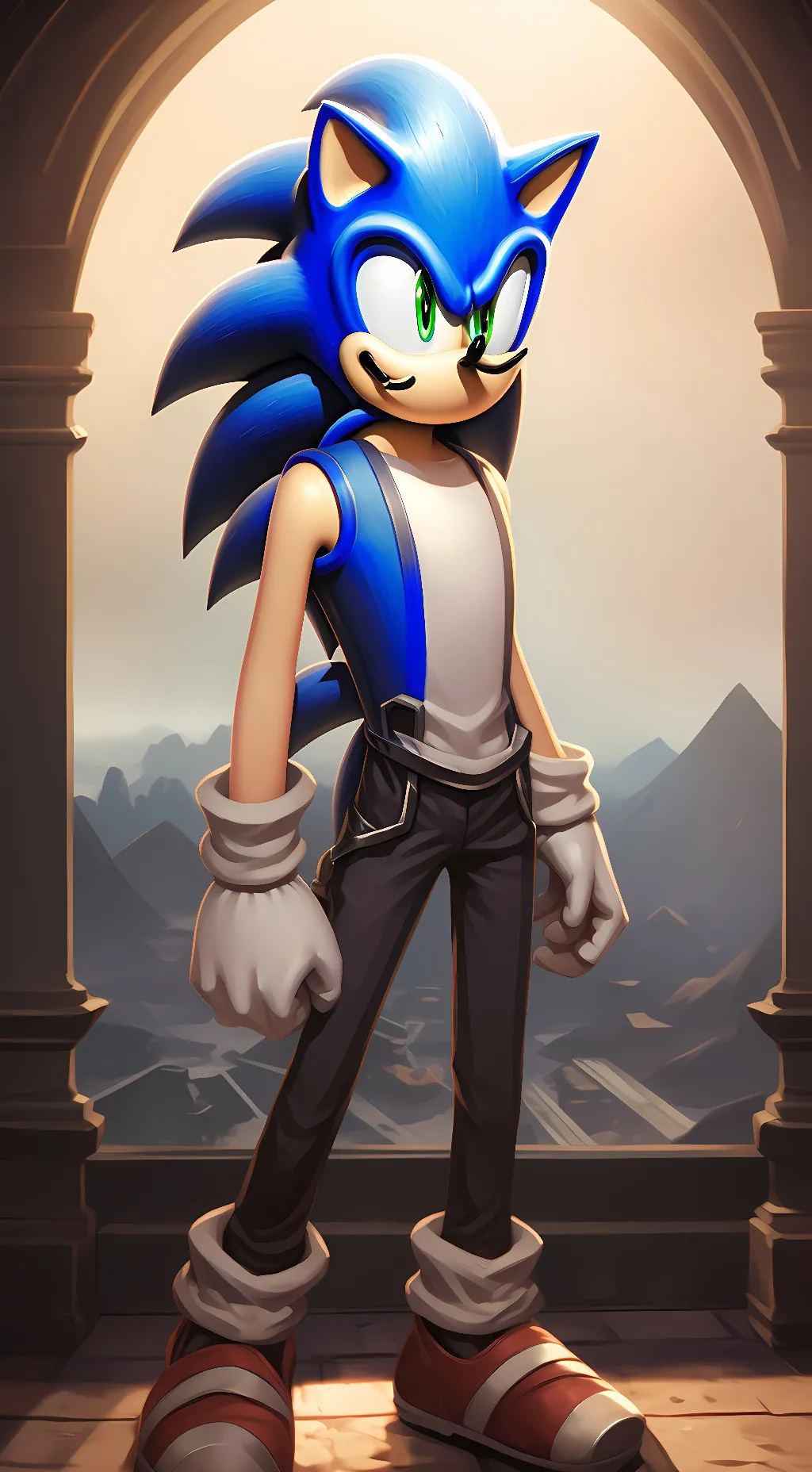 ai character: sonic.exe ycr background