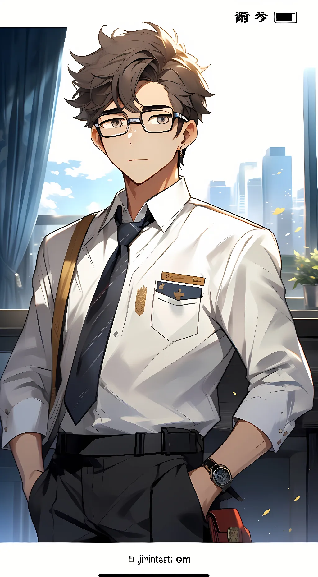 ai character: Uzuko Tadaaki  background