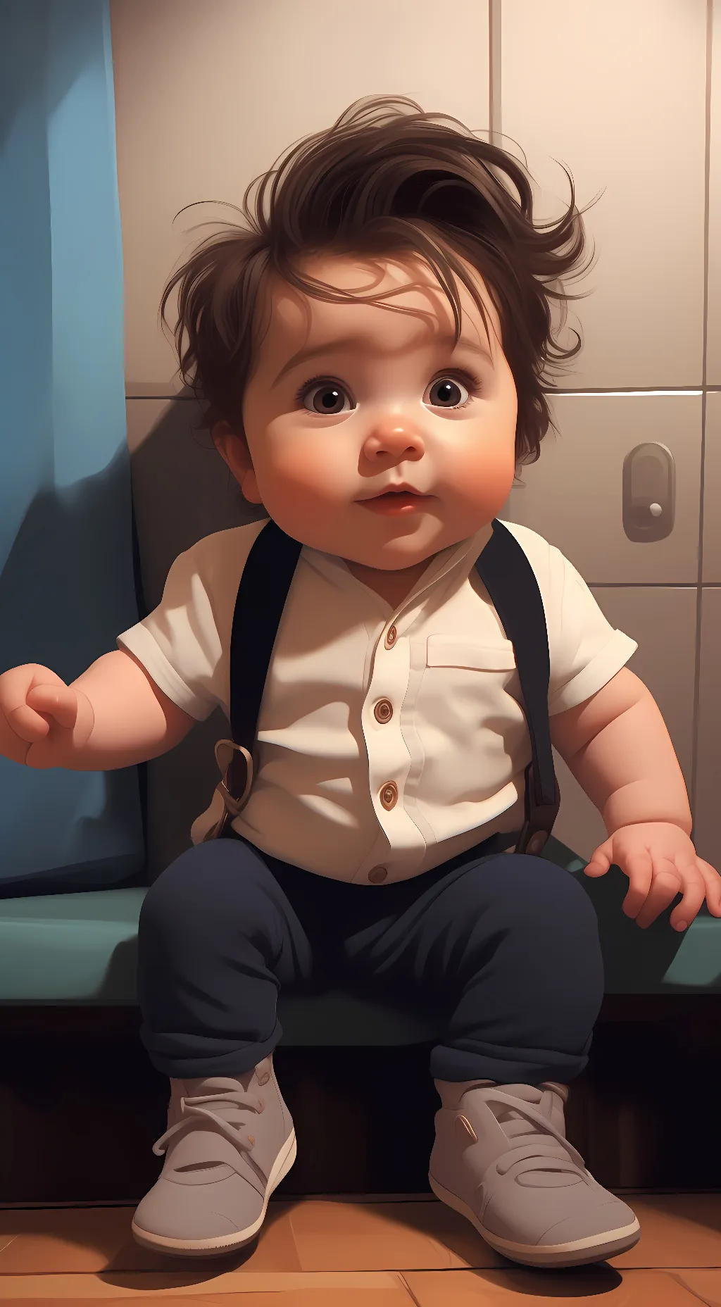 ai character: Baby D background