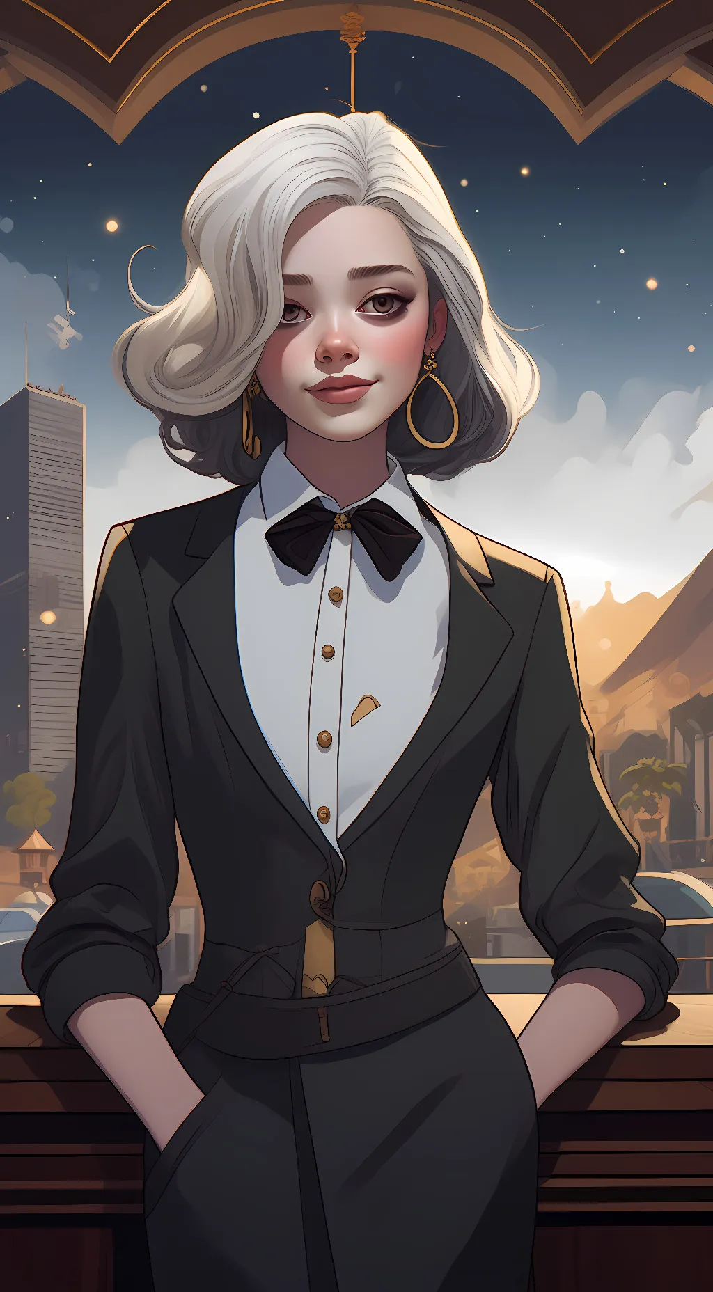 ai character: Clair background