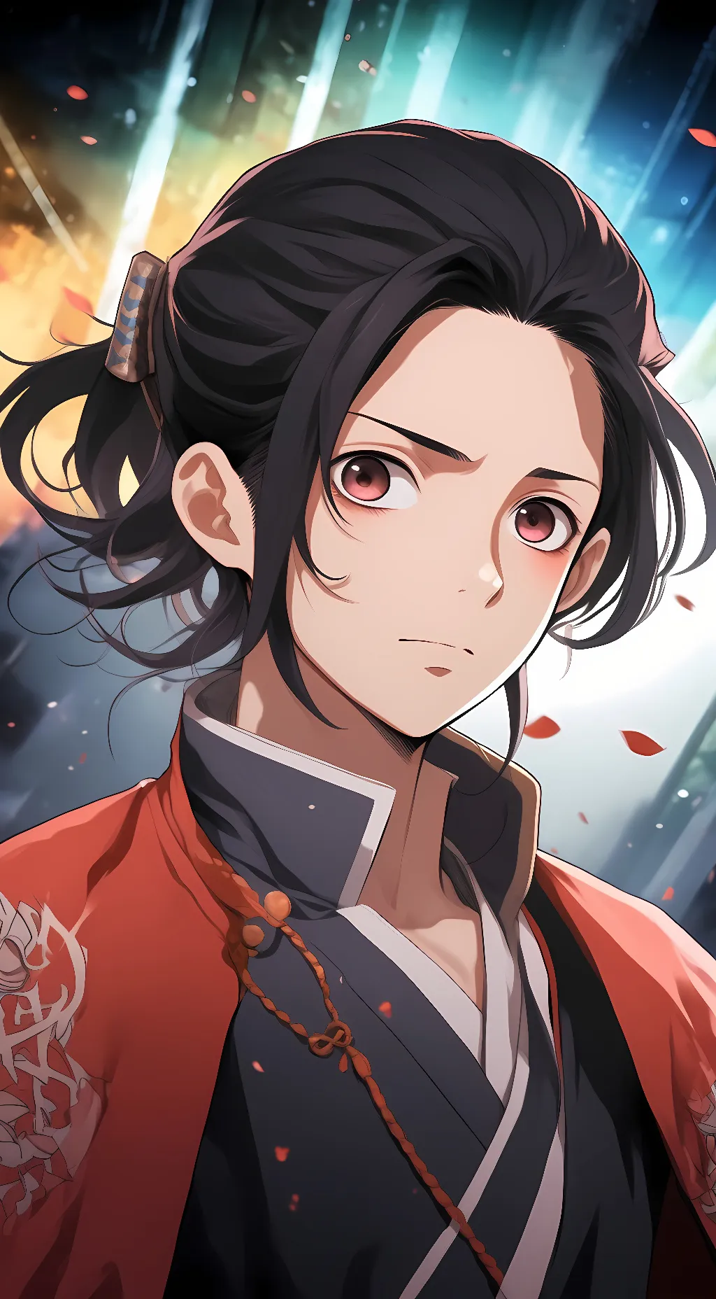 ai character: Tanjiro Kamado  background