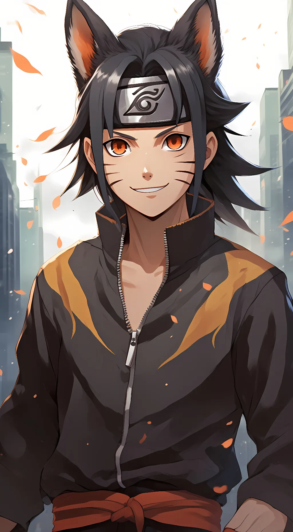 ai character: Boruto Uzumaki  background