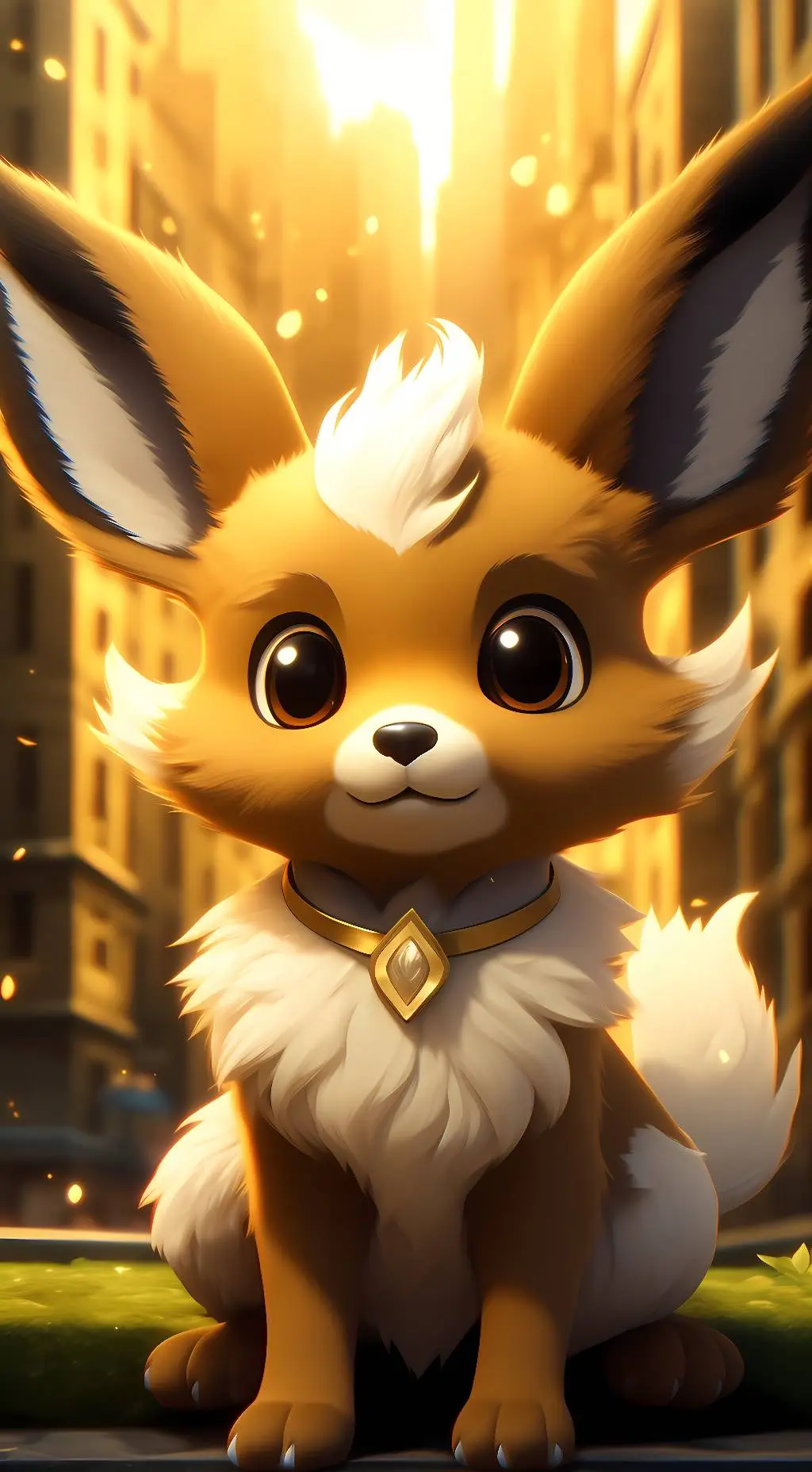 ai character: eevee background