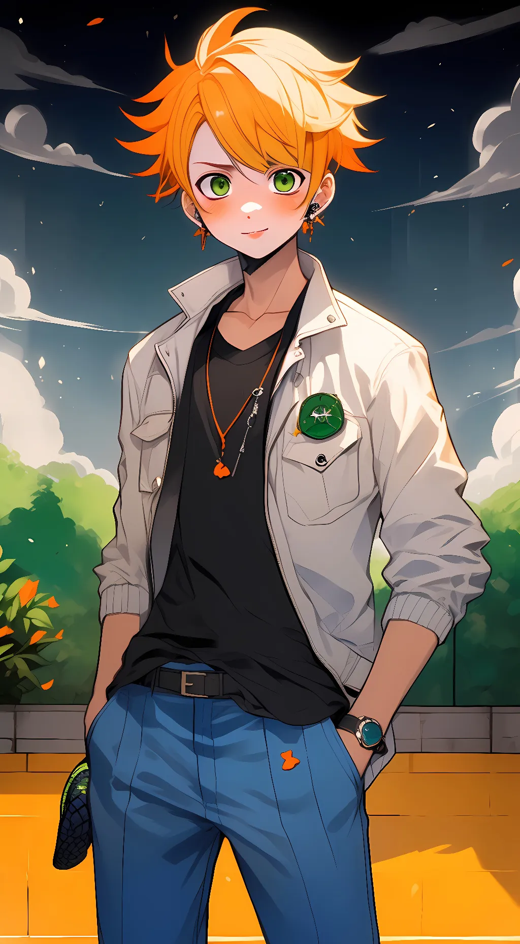 ai character: Adrian background