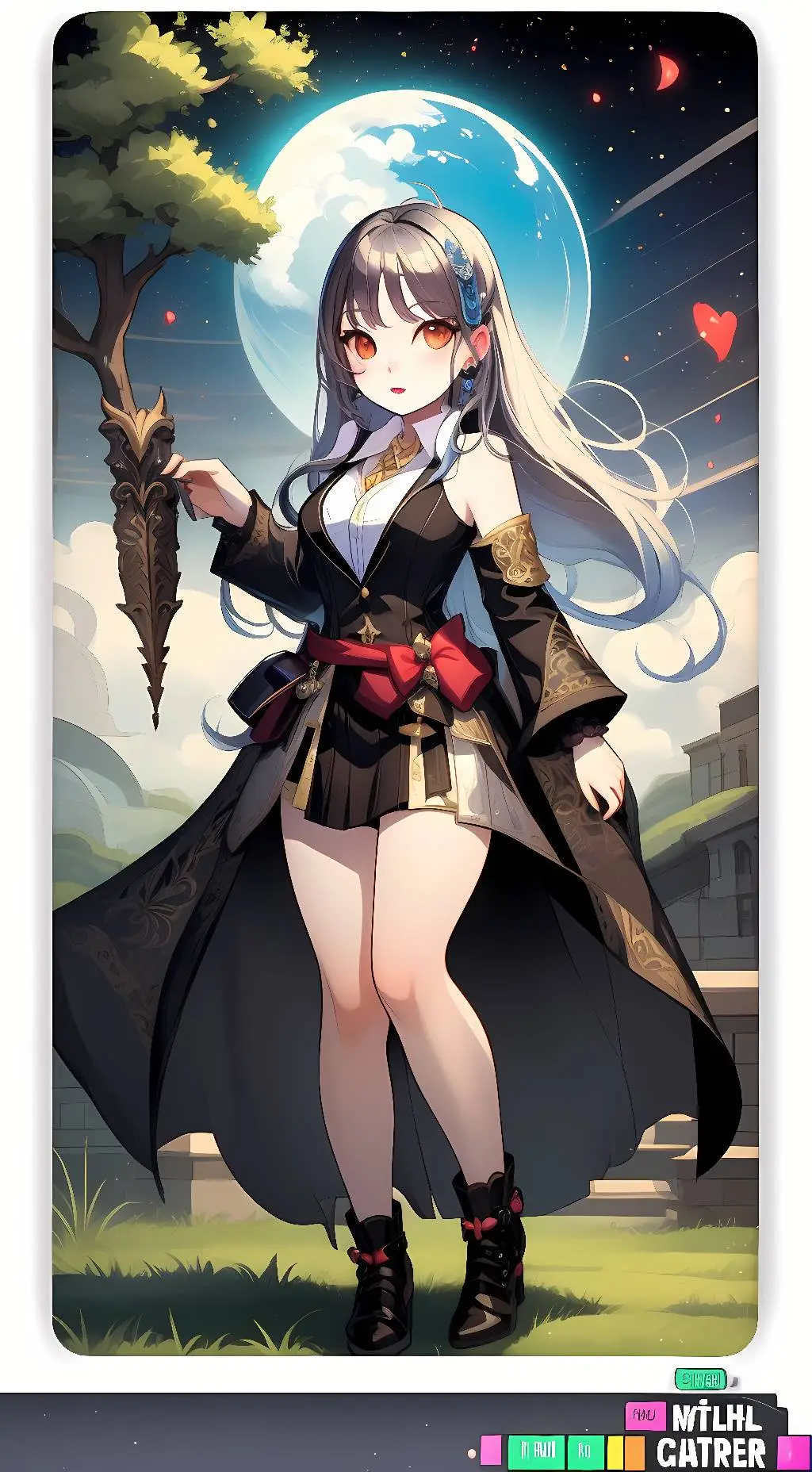 ai character: werewolf Lily) background