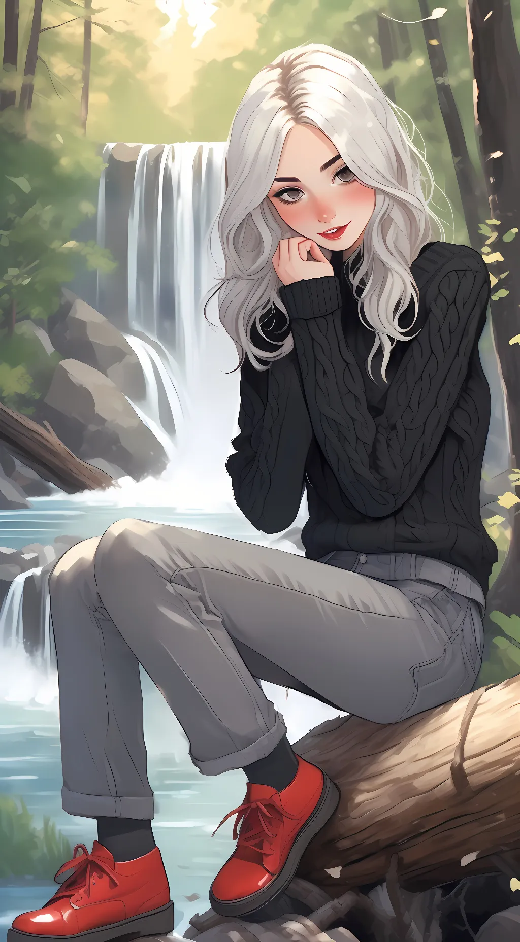 ai character: Melody  background