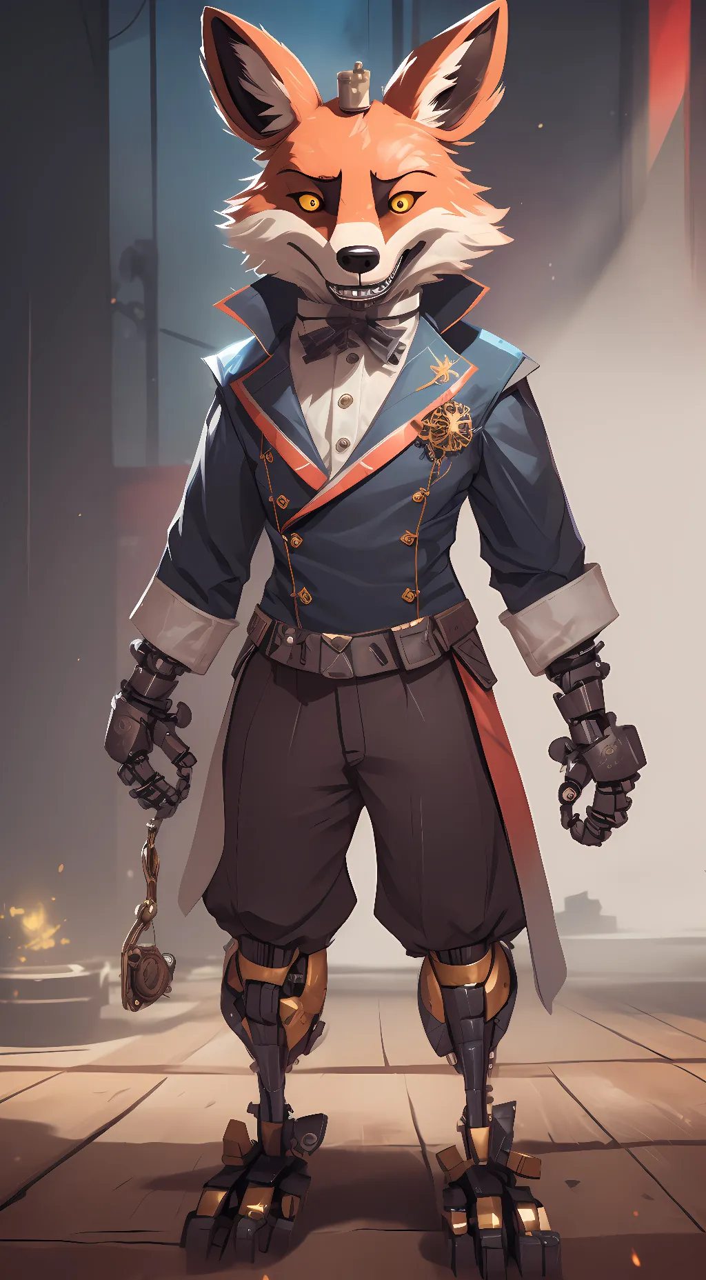 ai character: Foxy  background