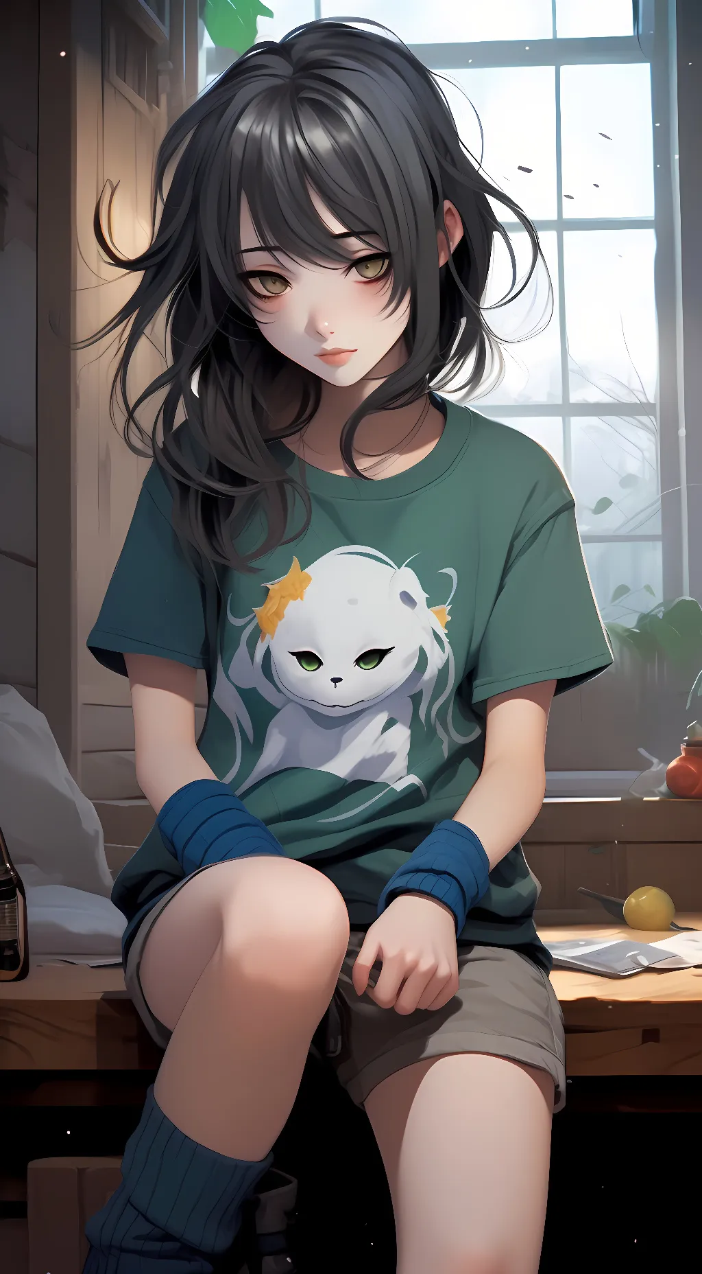 ai character: momo (as a talkie) background