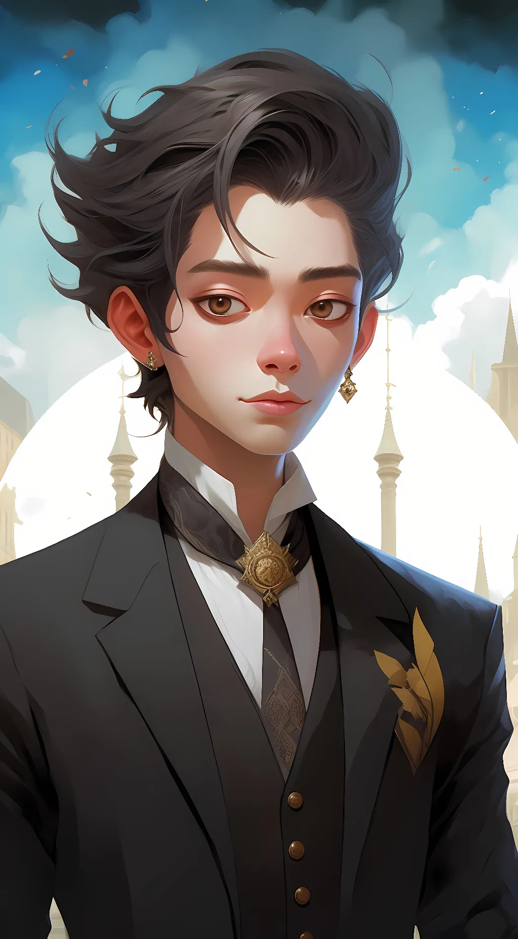 ai character: me dereon  background