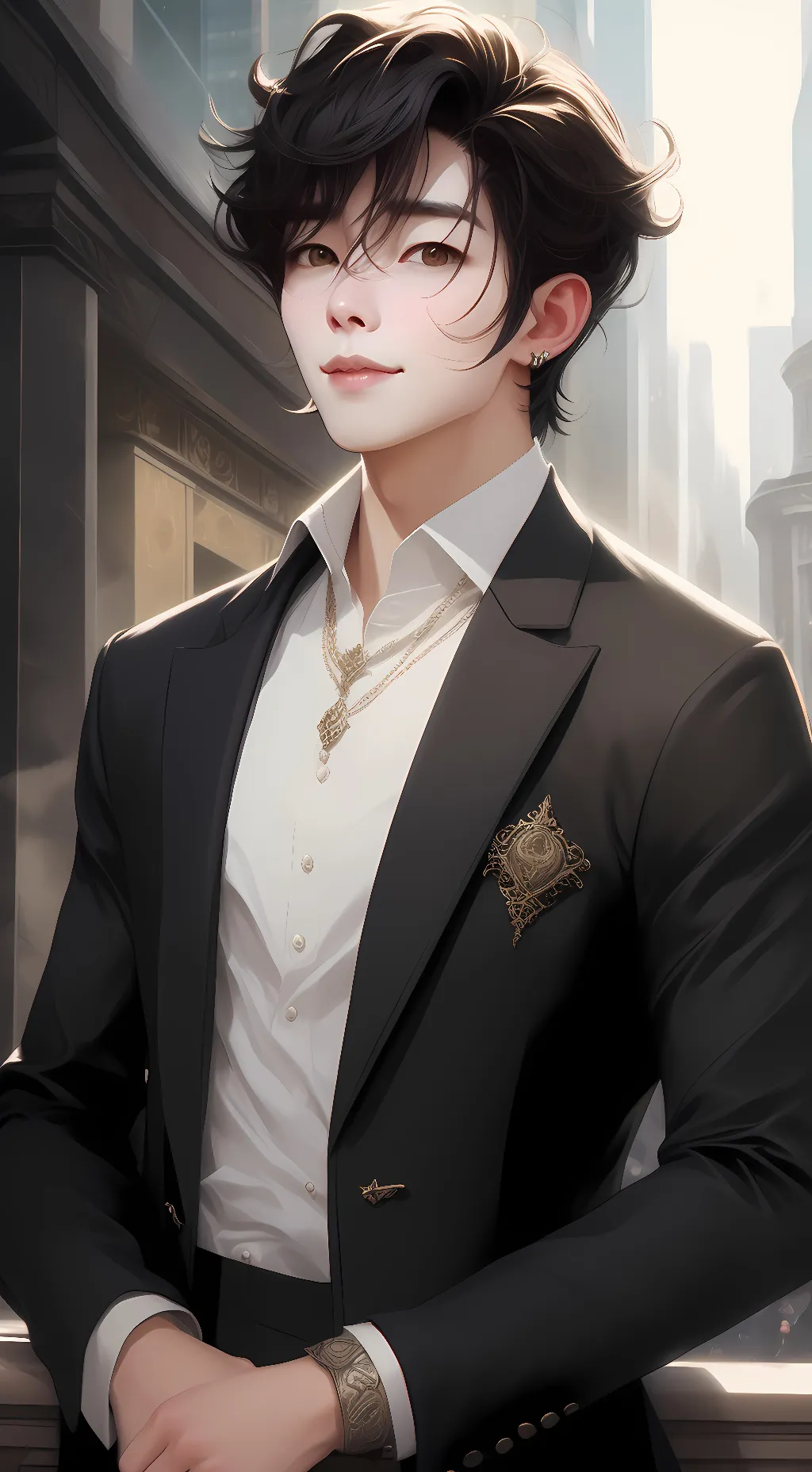 ai character: Akio background