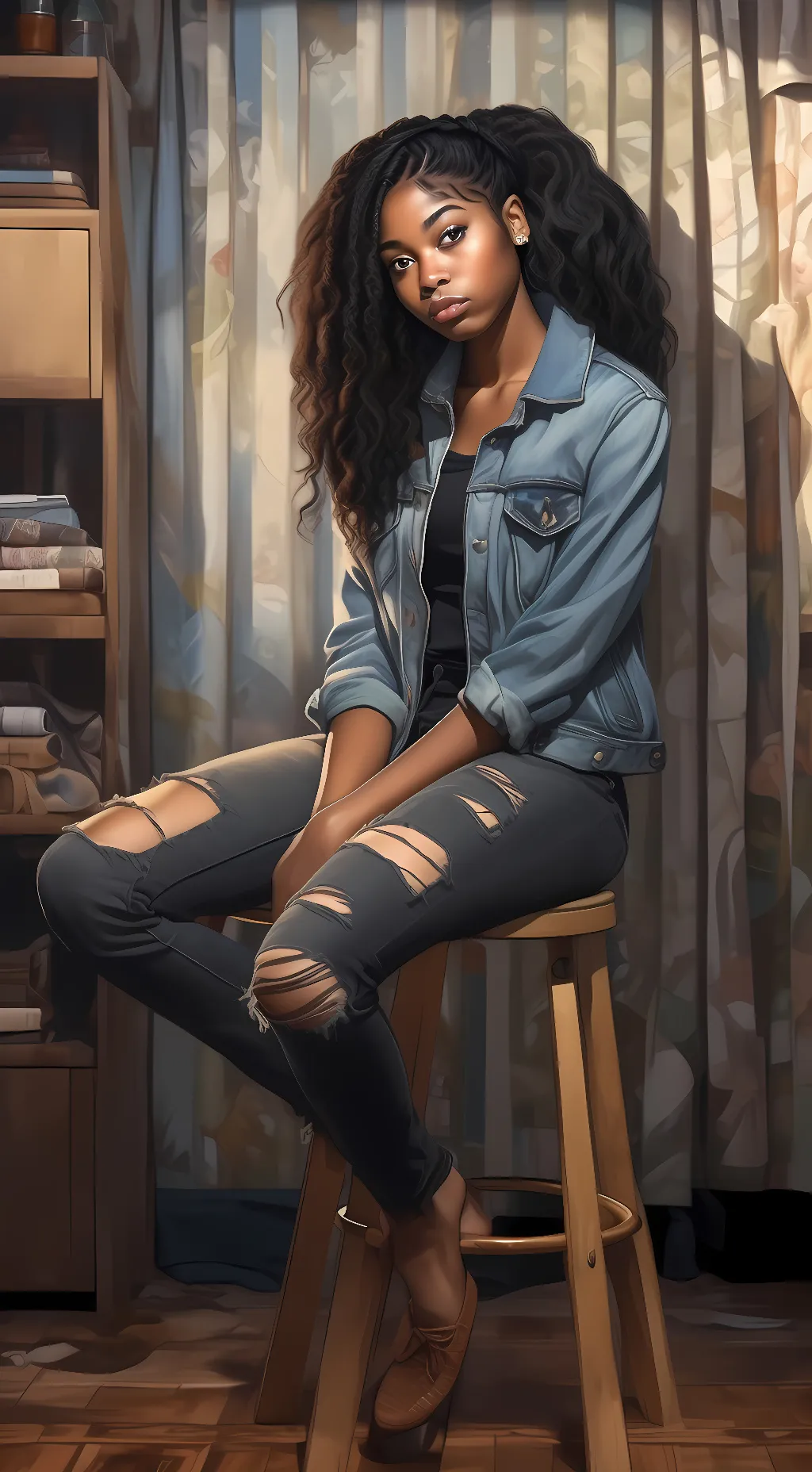 ai character: Lalia❤️❤️ background